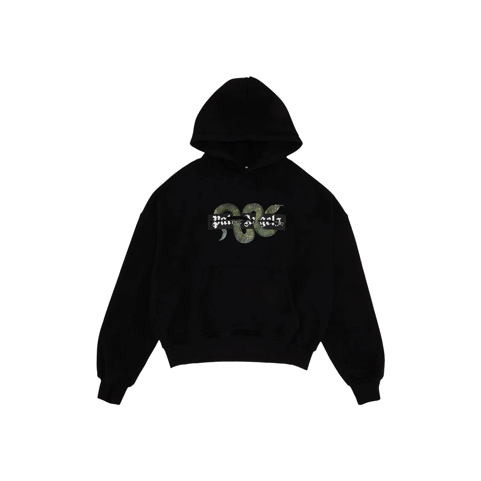 SNAKE ZIP BOX LOGO HOODIE « BLACK/GREEN »