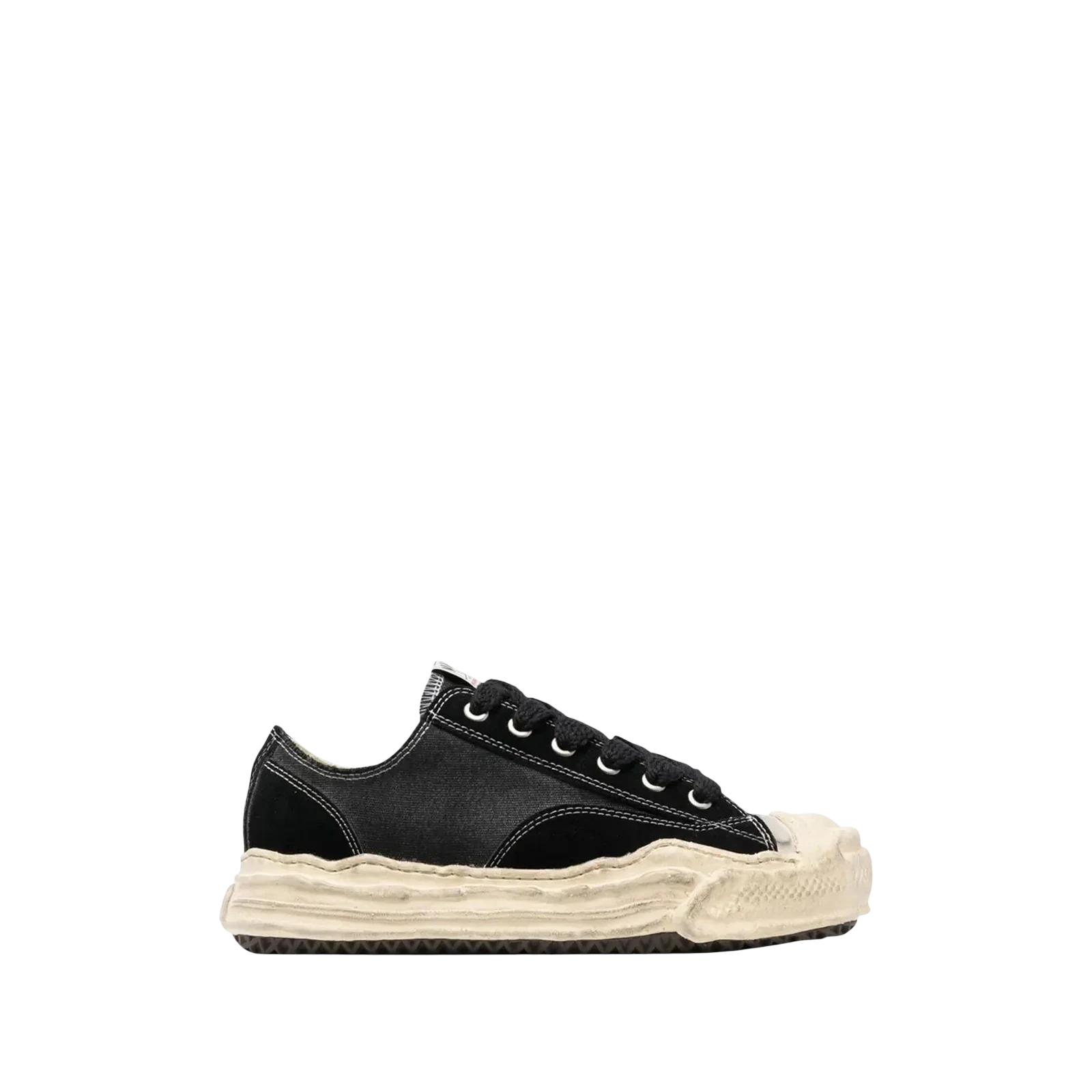 HANK DISTRESSED CANVAS LOW « BLACK »