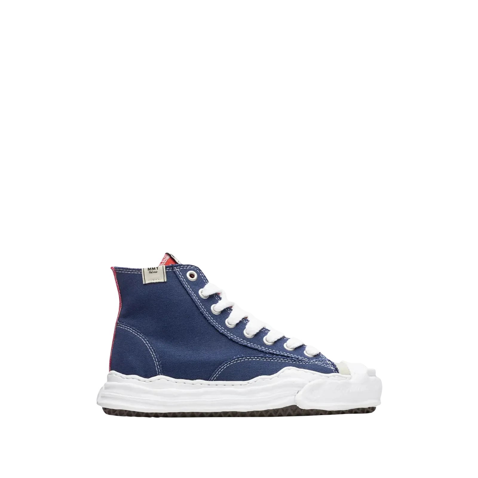 HANK OG SOLE CANVAS HIGH « NAVY BEIGE MISMATCHED »