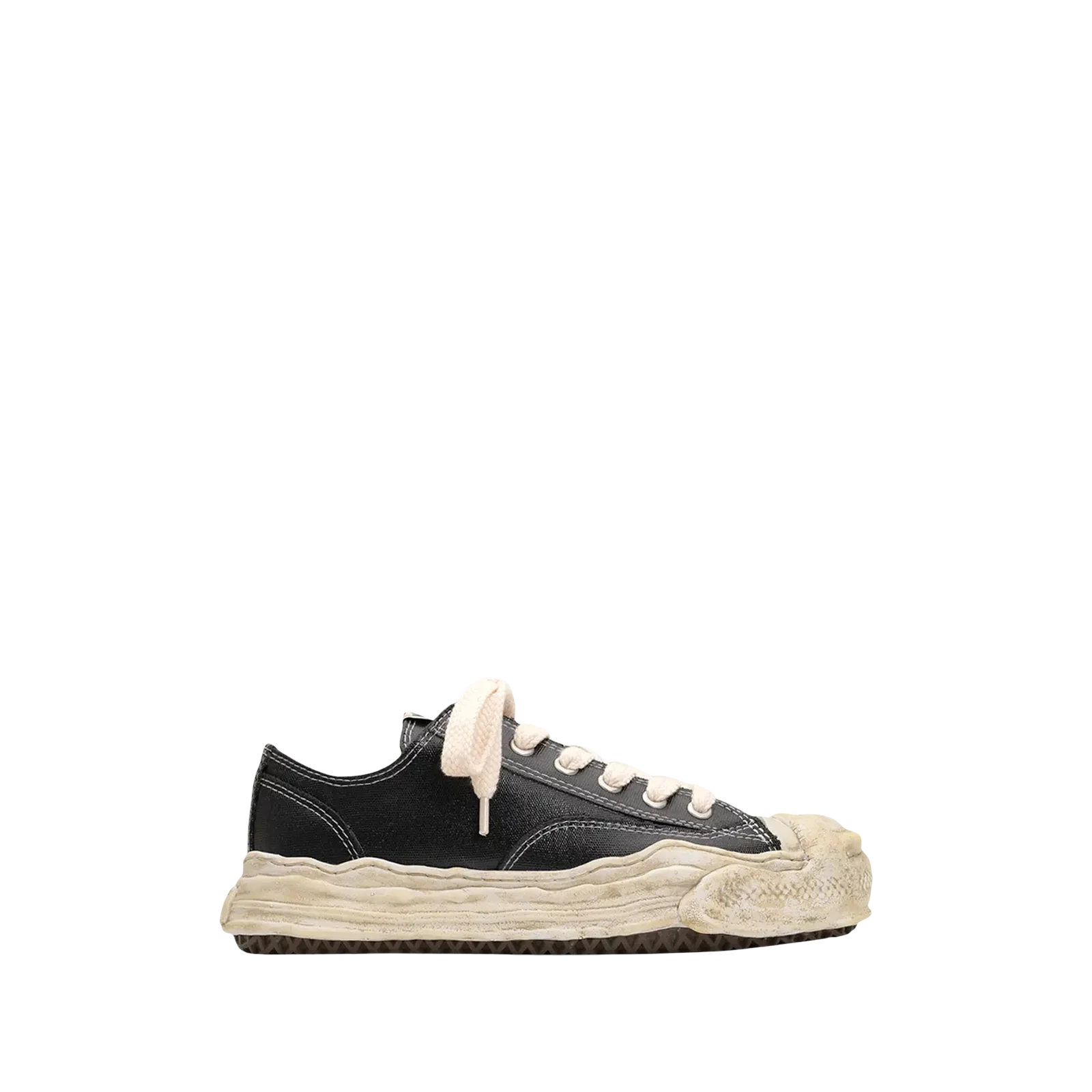 HANK OG SOLE SILICON COATING CANVAS LOW « BLACK WHITE »