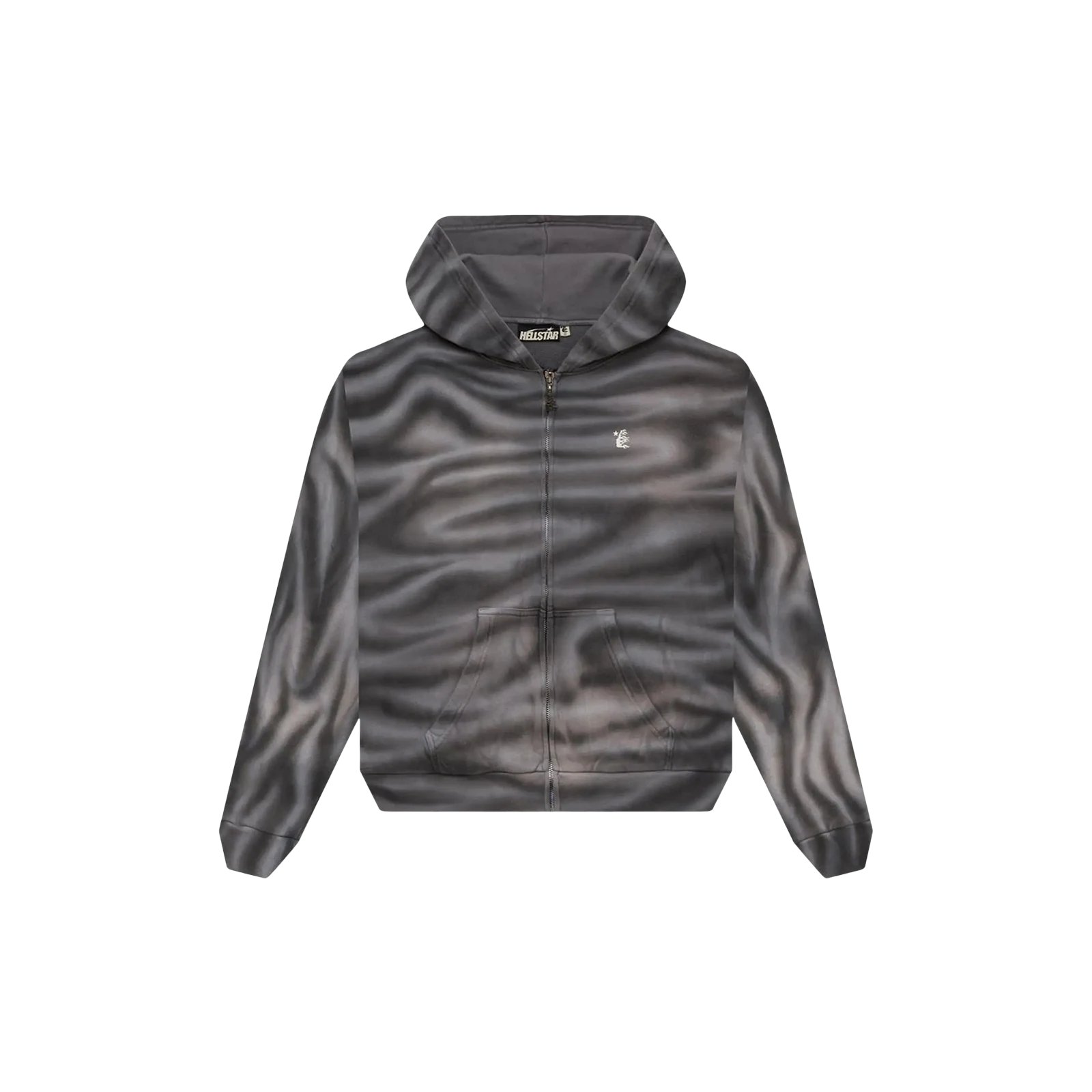 CLASSIC LOGO AIRBRUSH ZIP-UP HOODIE « WHITE »