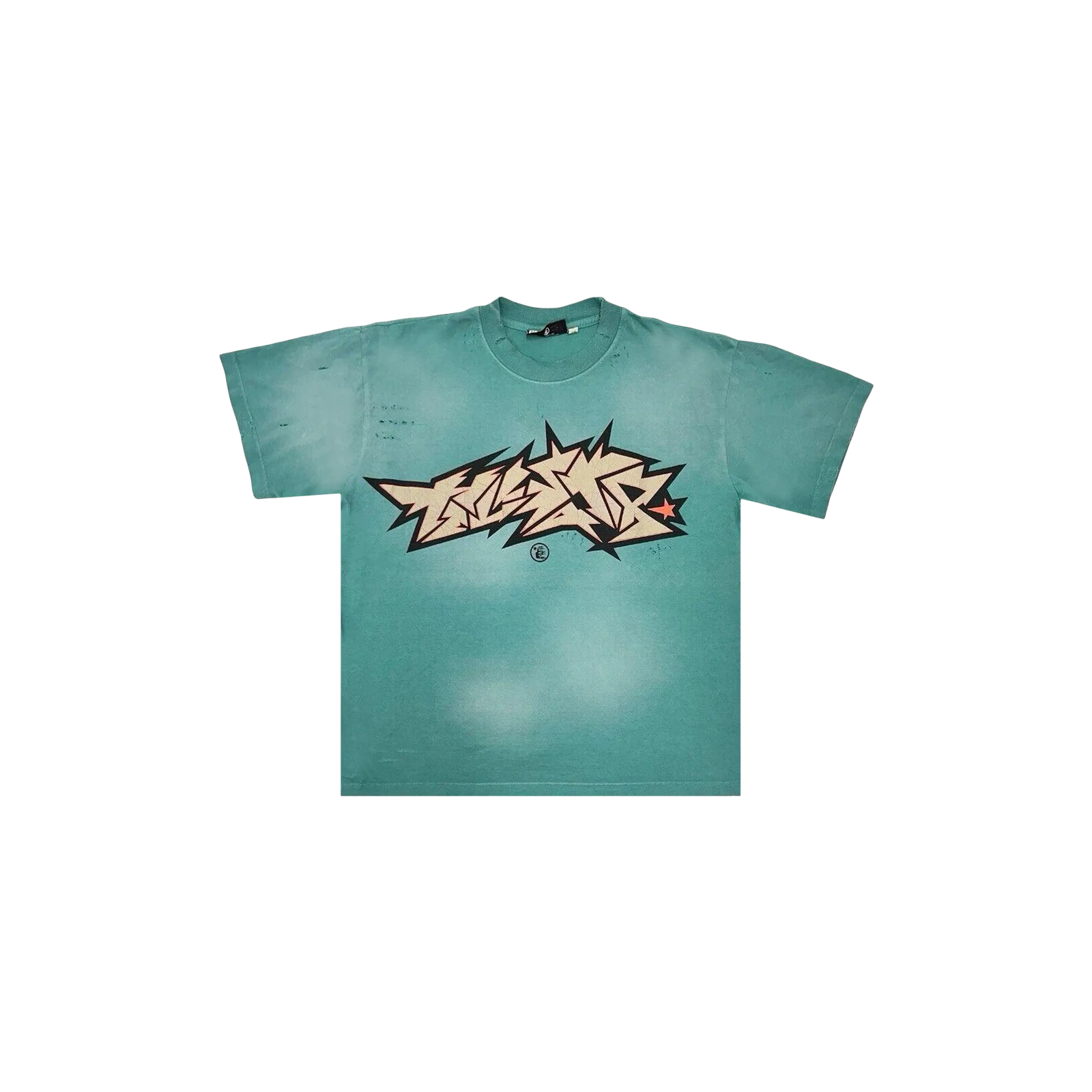 CRACK PRINT T-SHIRT « GREEN »