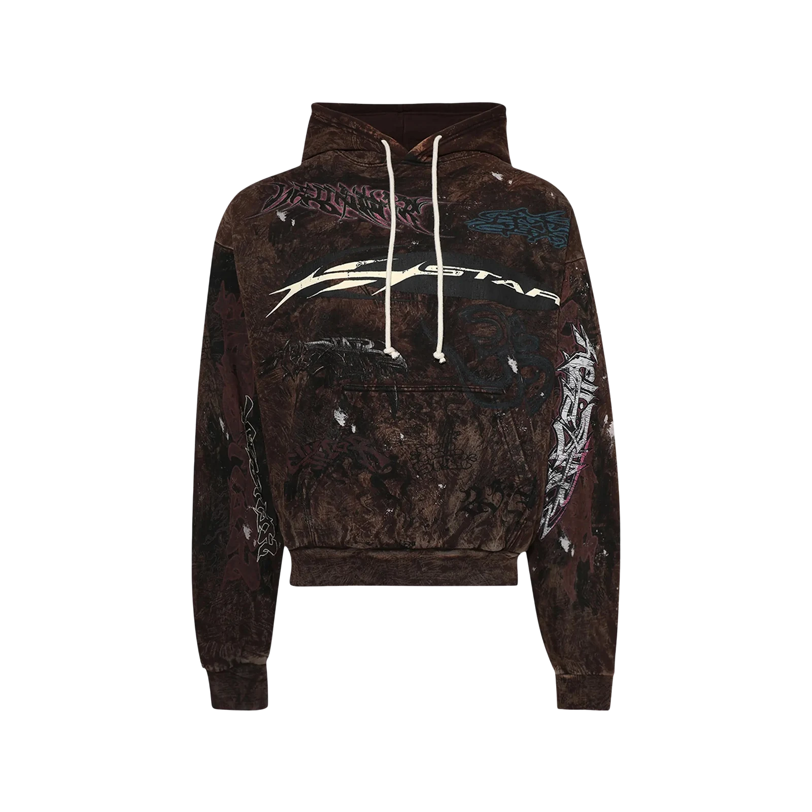 GRAFFITI HOODIE « BROWN »