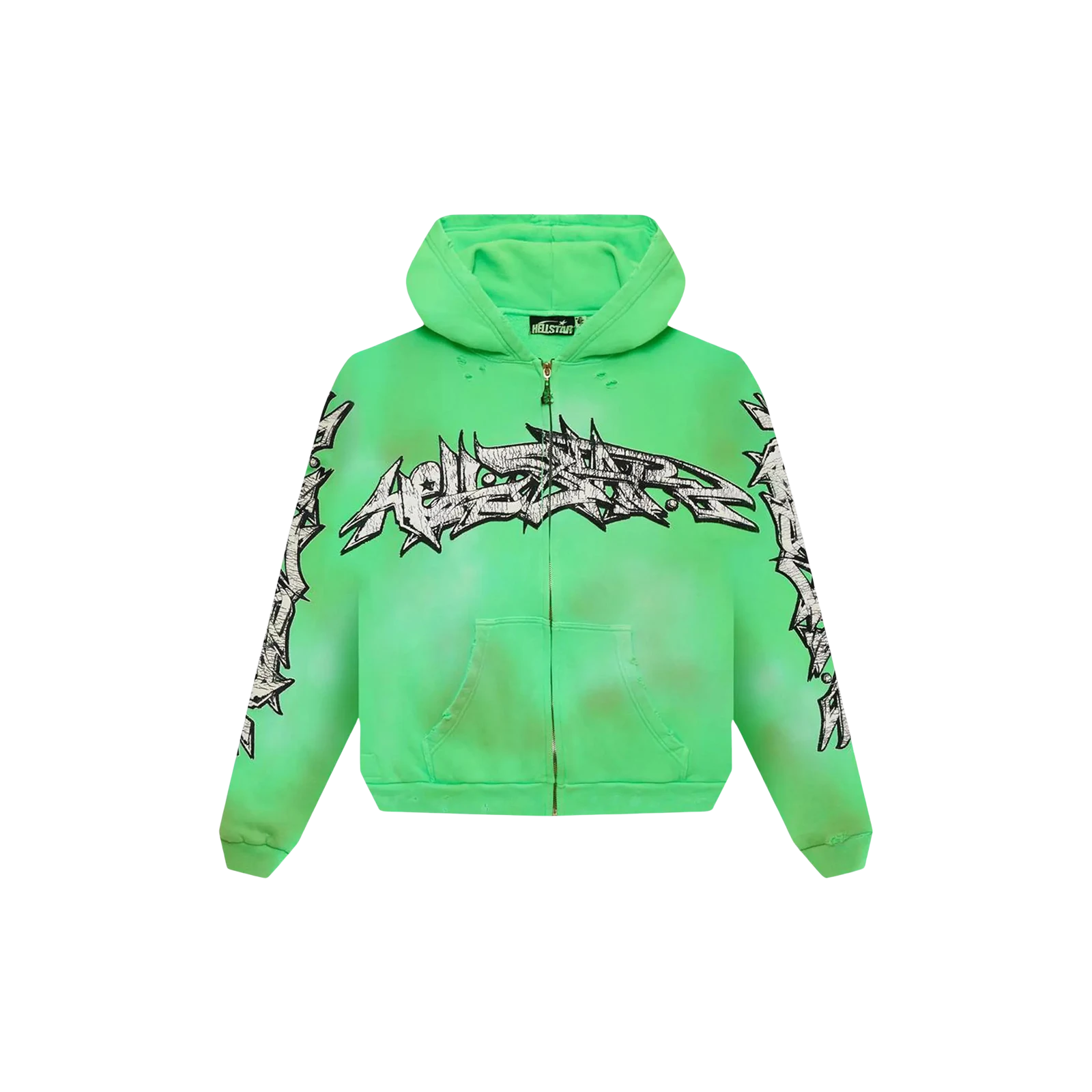 GRAFFITI ZIP-UP HOODIE « GREEN »