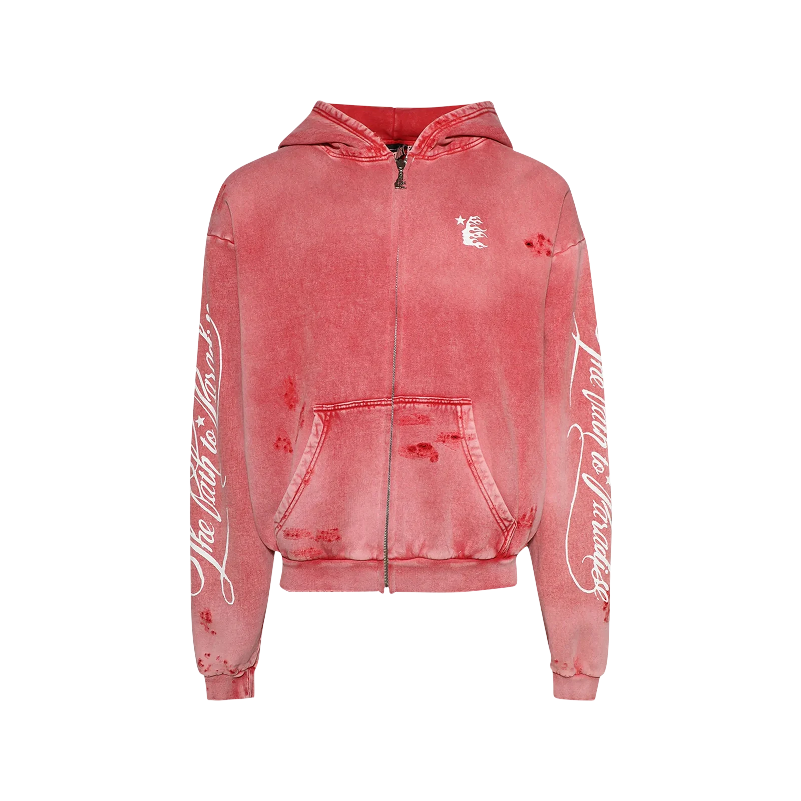 PATH TO PARADISE ZIP-UP HOODIE « RED »