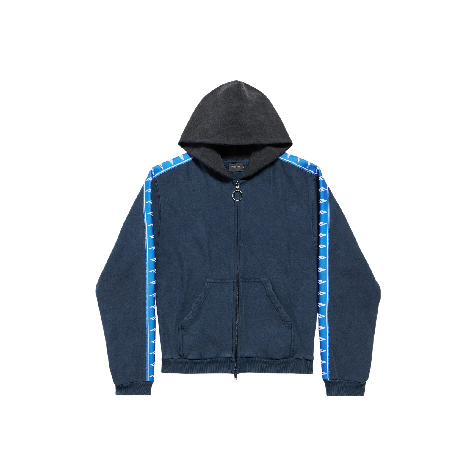 HOODIE À CAPUCHE ZIPPÉ STRIPE PATCHED