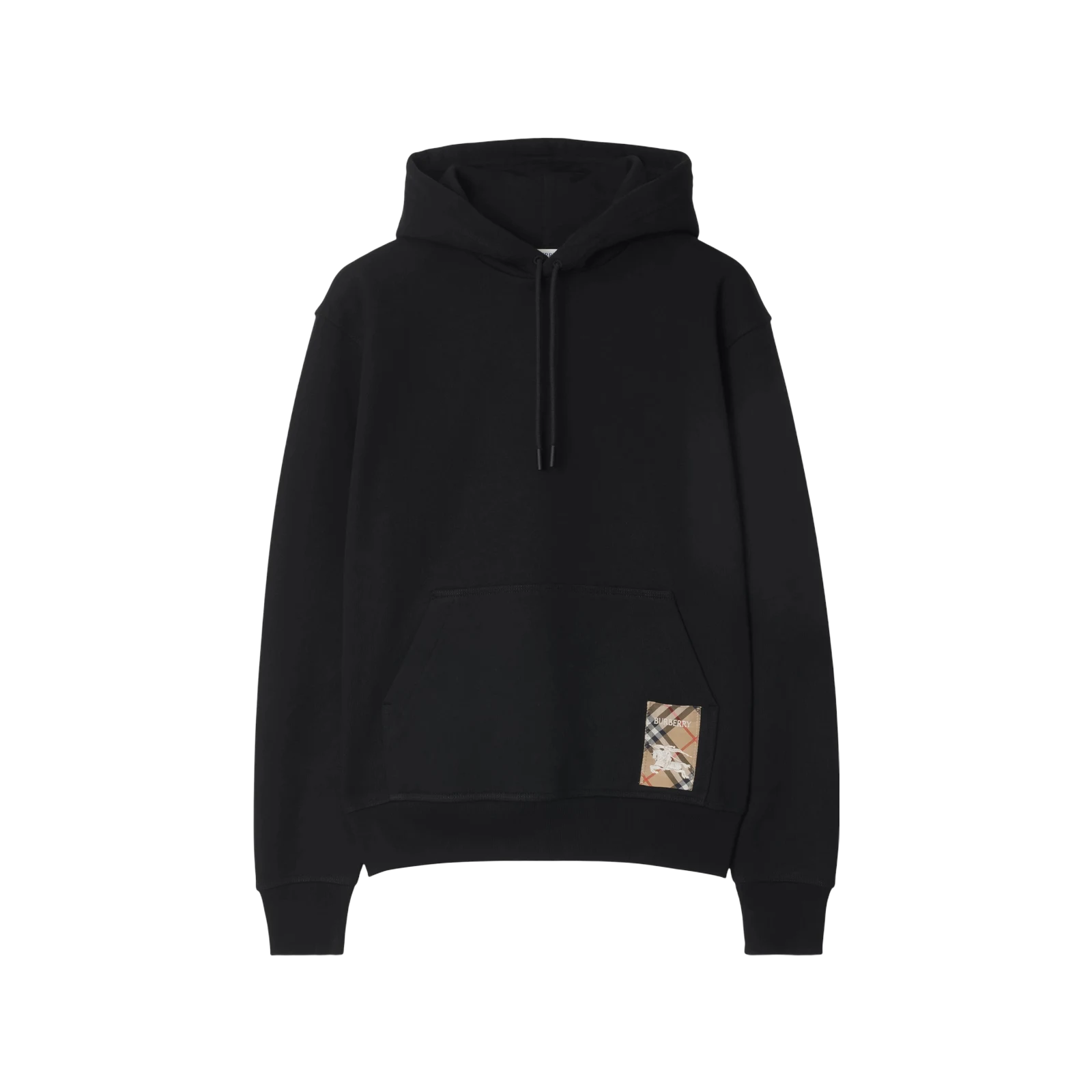 HOODIE EN COTON AVEC ÉTIQUETTE CHECK