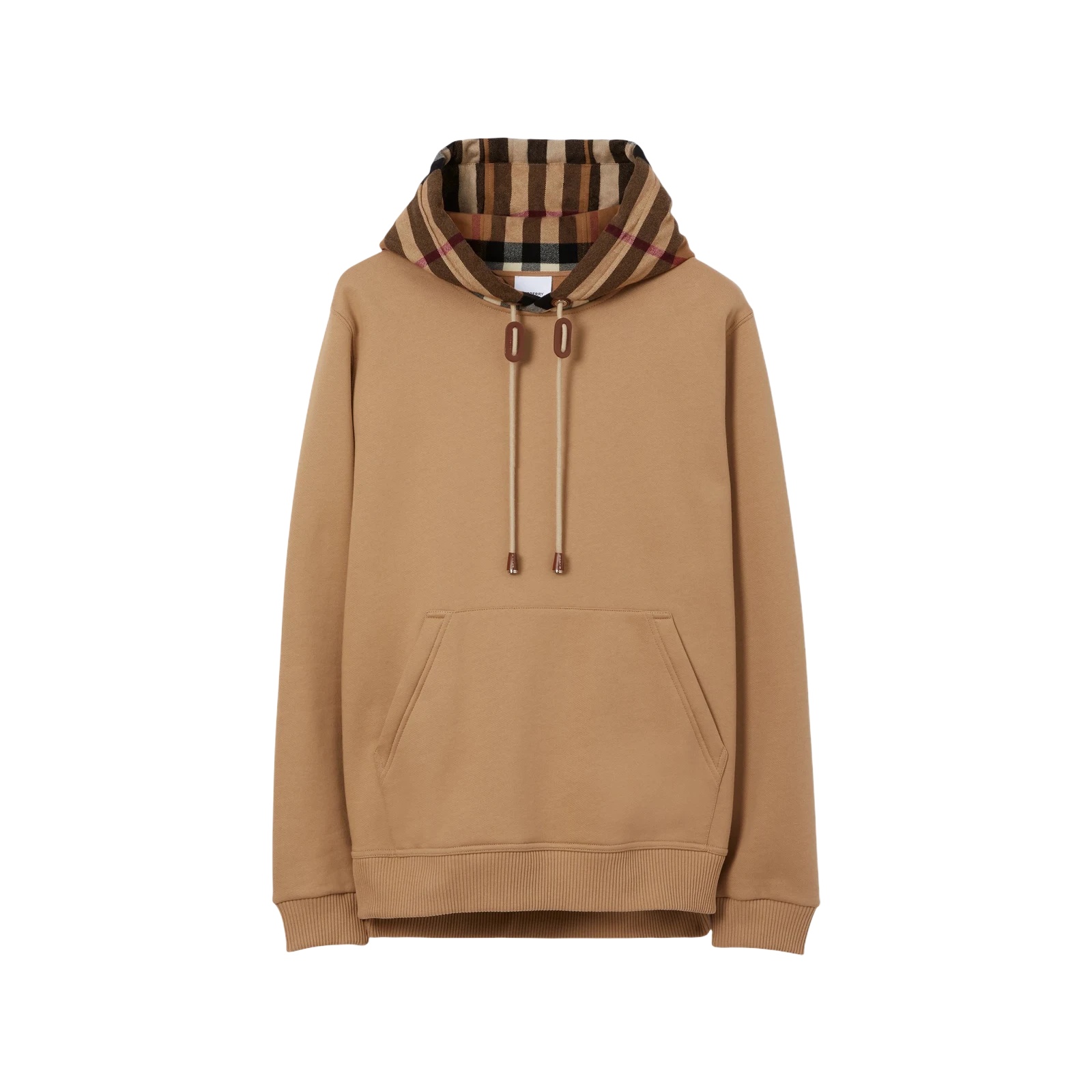 HOODIE EN COTON MÉLANGÉ AVEC CHECK