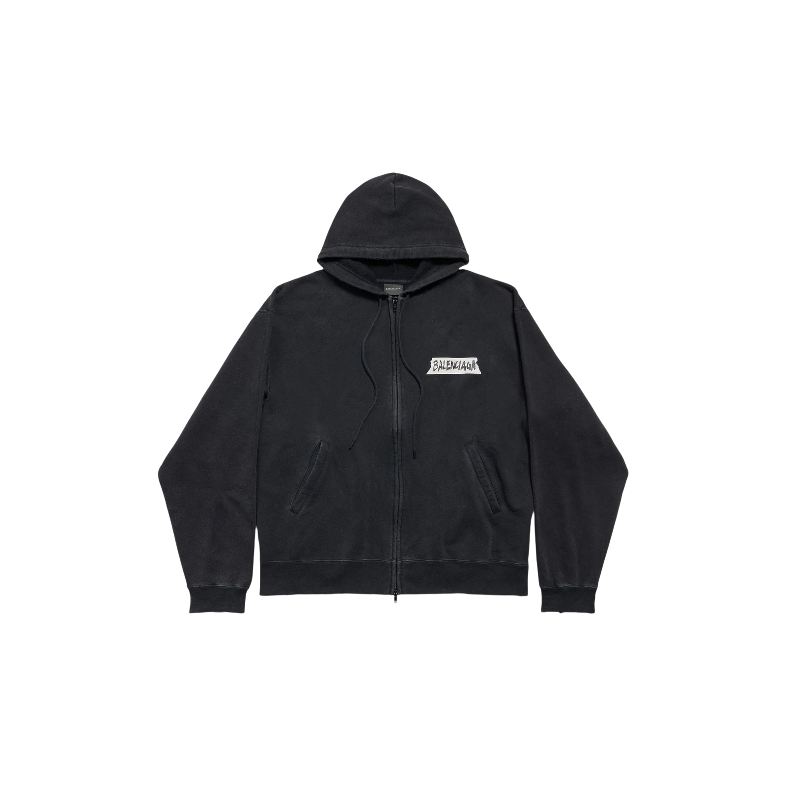 HOODIE ZIPPÉ OVERSIZE MASKING TAPE