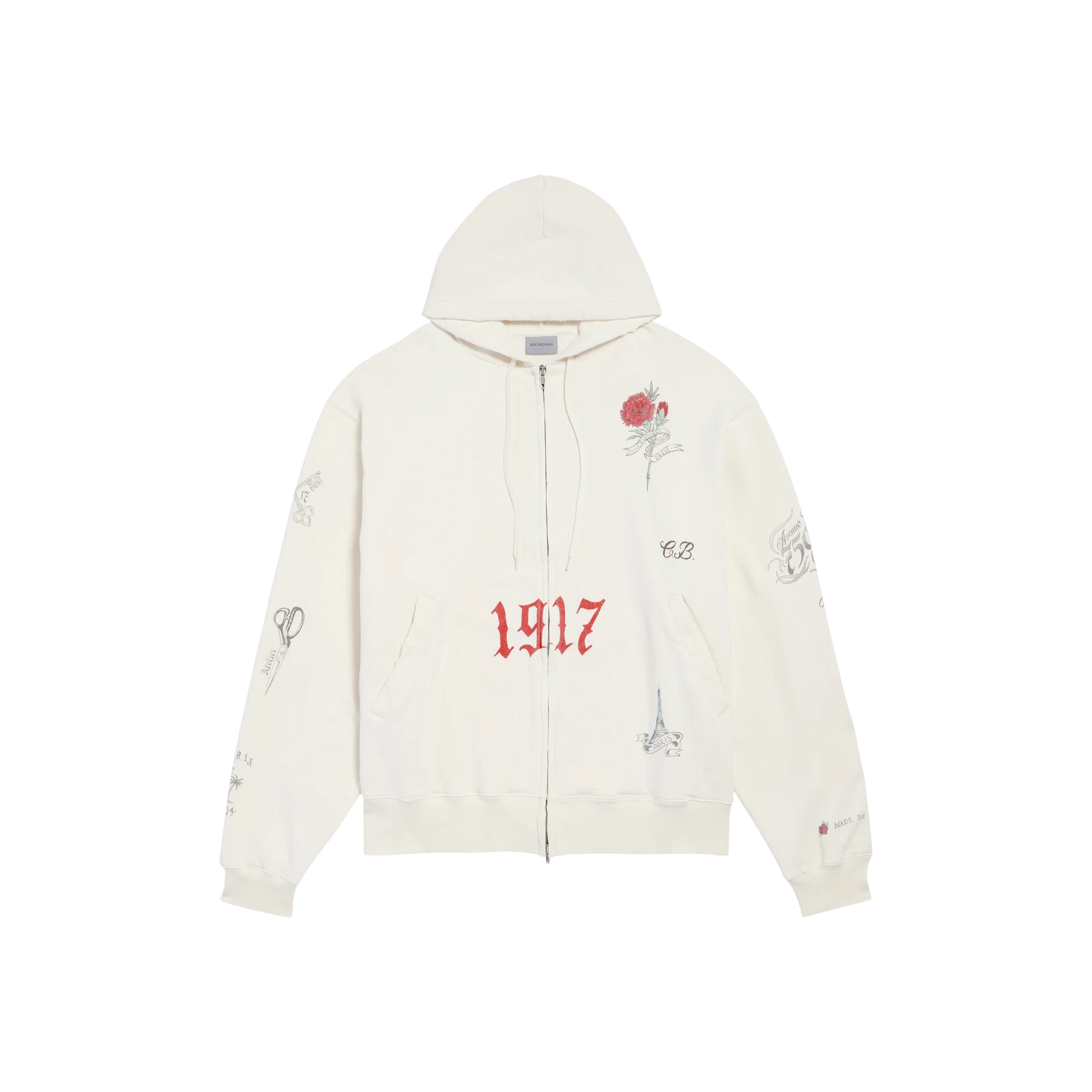 HOODIE ZIPPÉ TATTOO