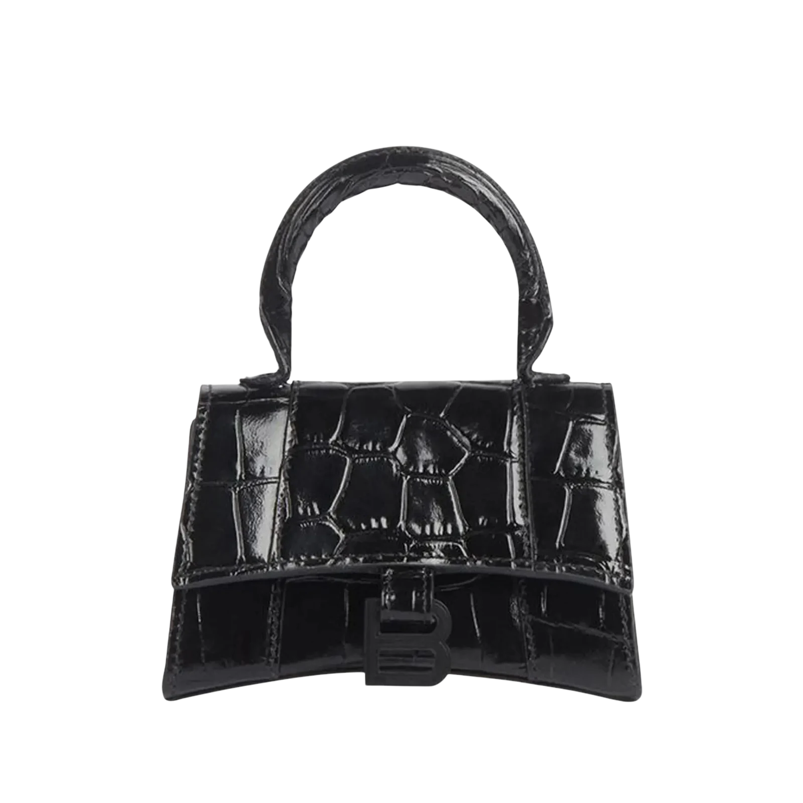 HOURGLASS TOP XS 19CM « CROCO BLACK »