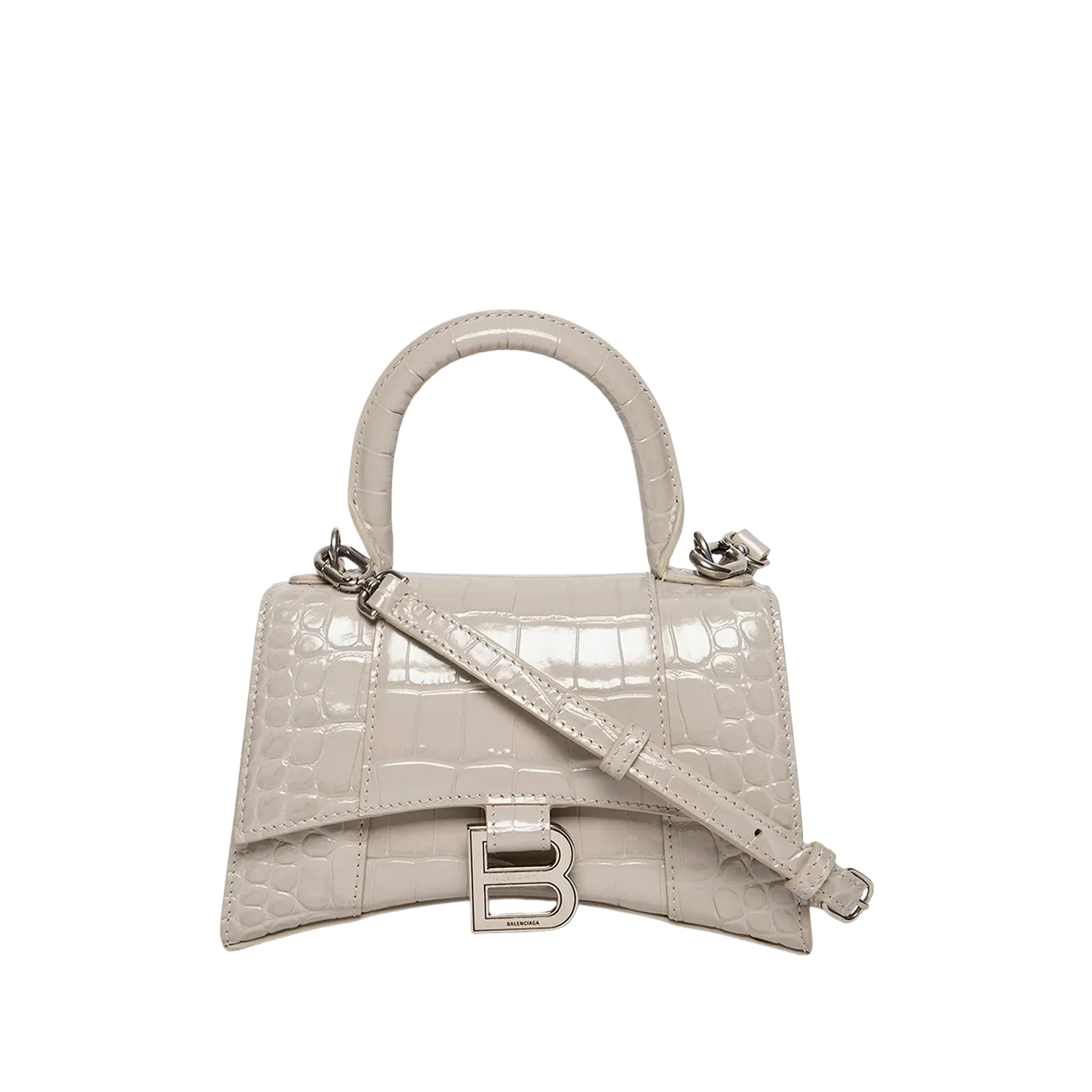 HOURGLASS TOP XS 19CM « CROCO COLD BEIGE »