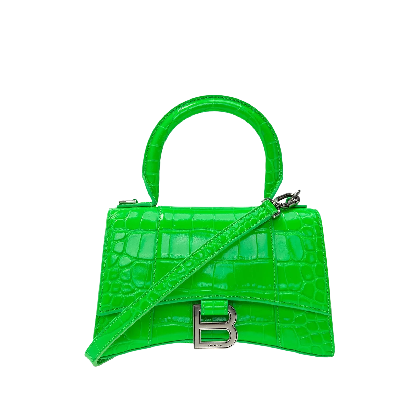 HOURGLASS TOP XS 19CM « CROCO FLUO GREEN »