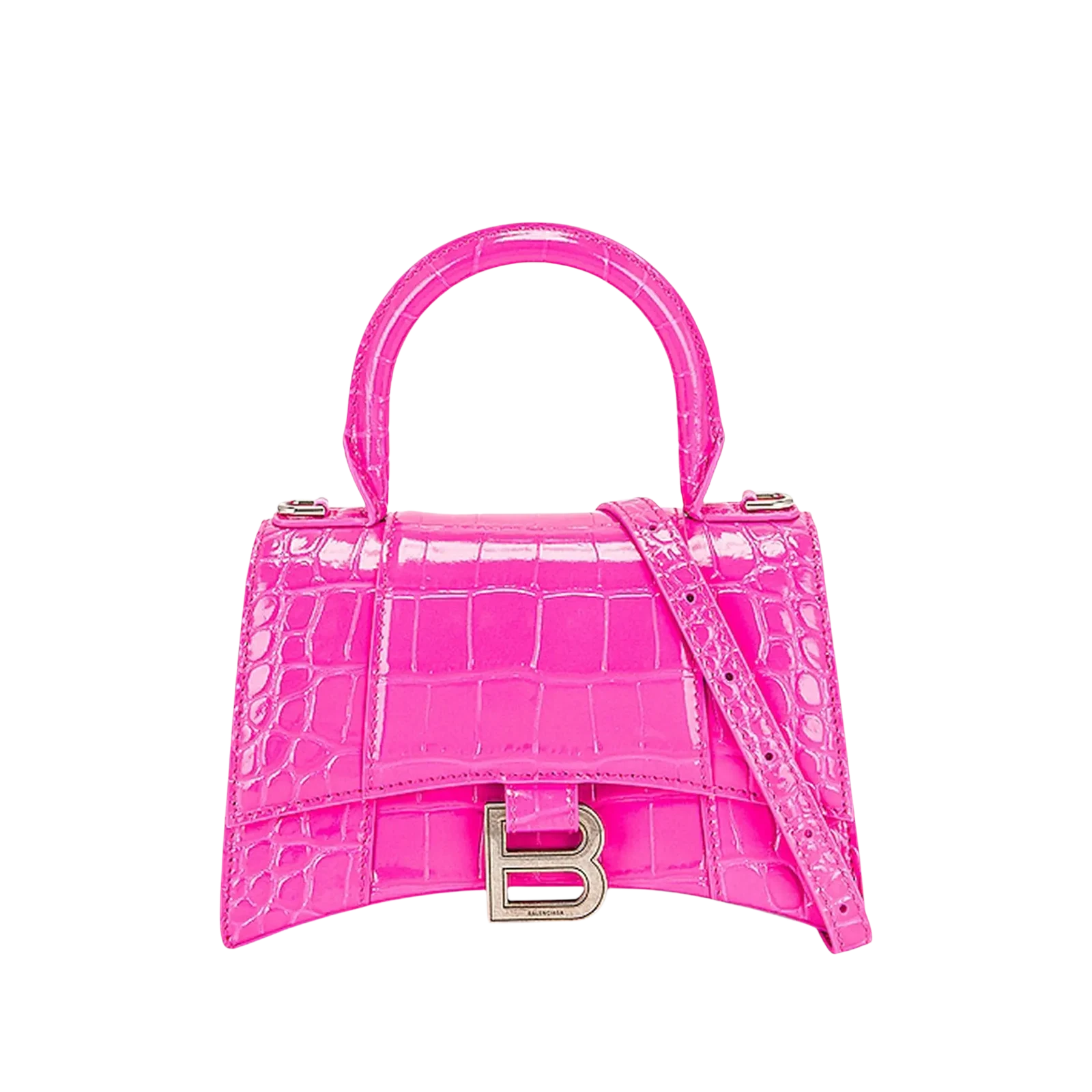 HOURGLASS TOP XS 19CM « CROCO NEON PINK »