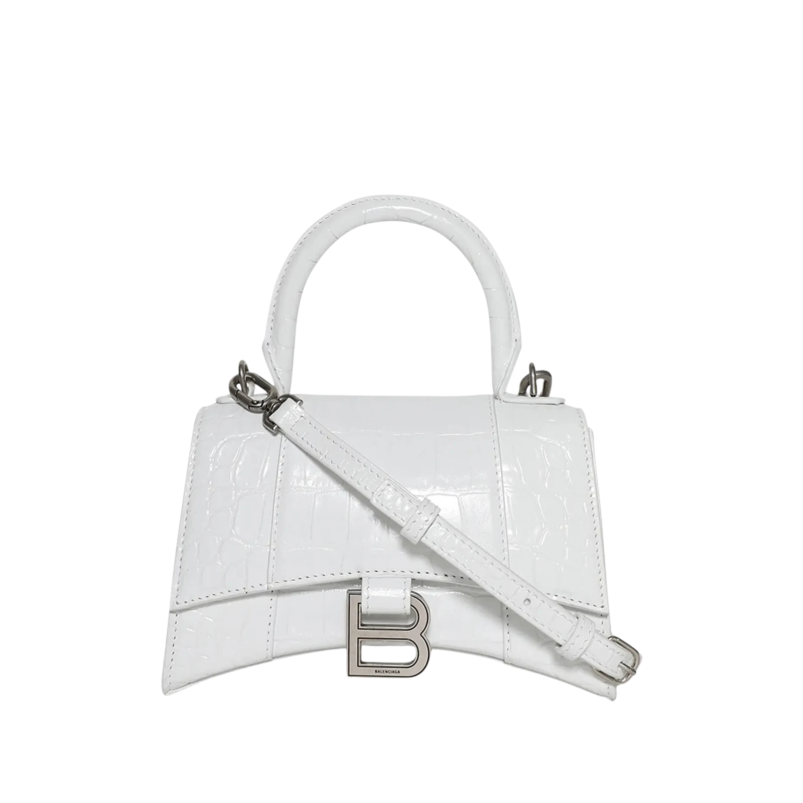 HOURGLASS TOP XS 19CM « CROCO OPTIC WHITE »