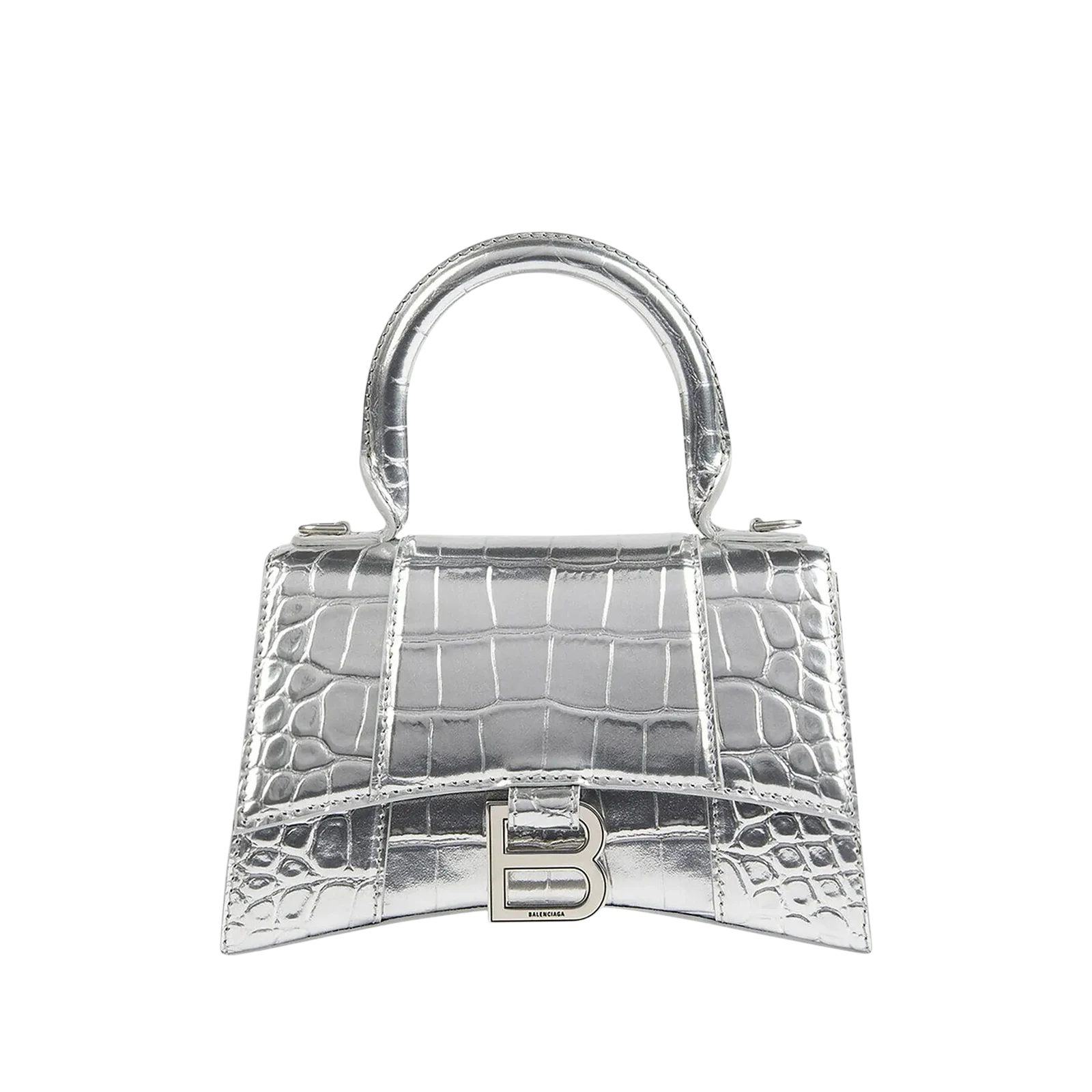 HOURGLASS TOP XS 19CM « CROCO SILVER »