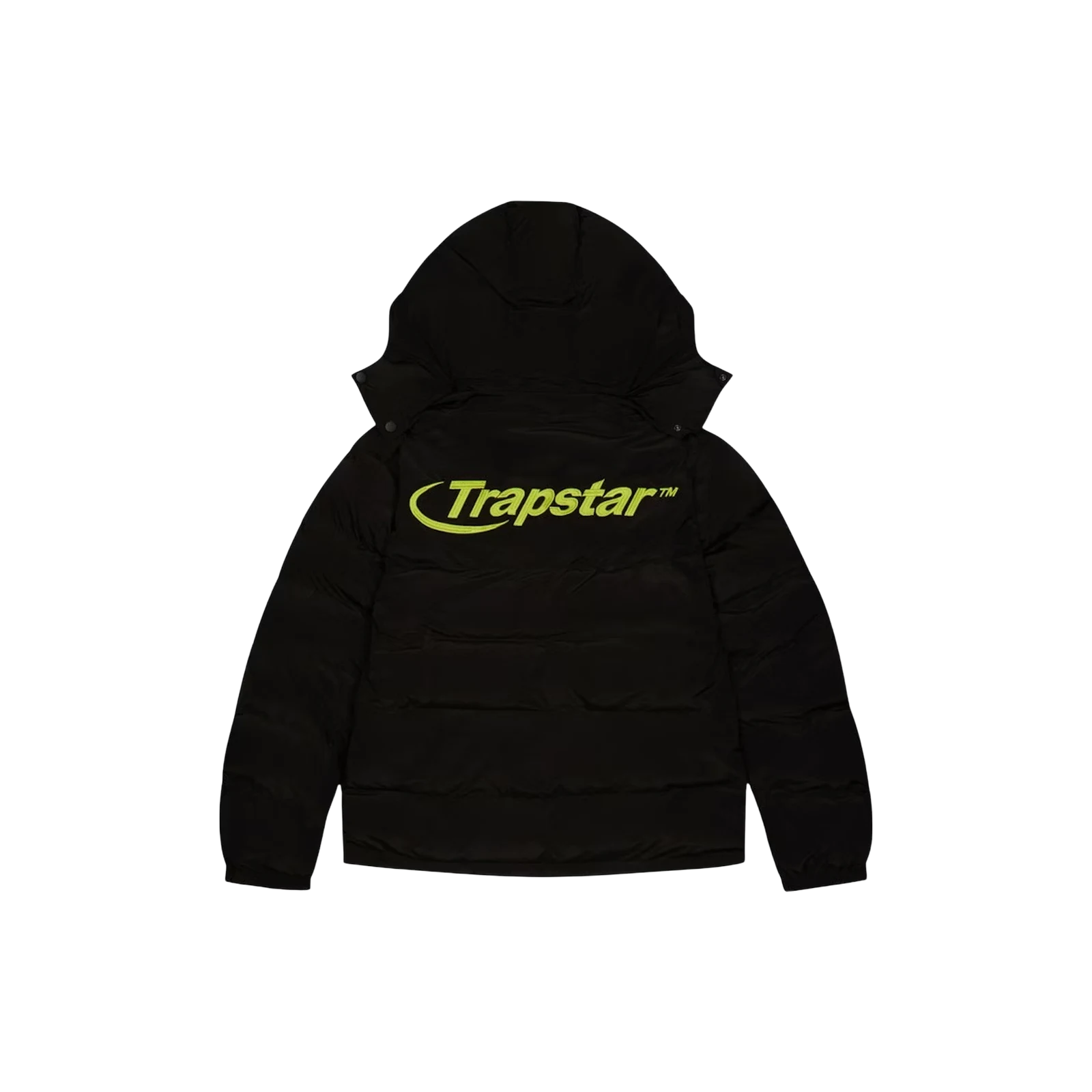 HYPERDRIVE DETACHABLE HOODED PUFFER « BLACK LIME »
