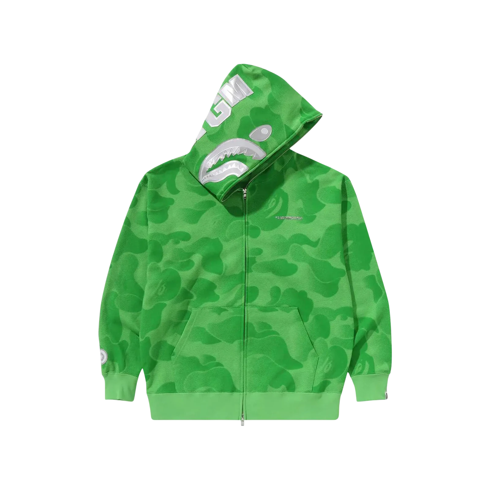 INK CAMO SHARK ZIP HOODIE « GREEN »