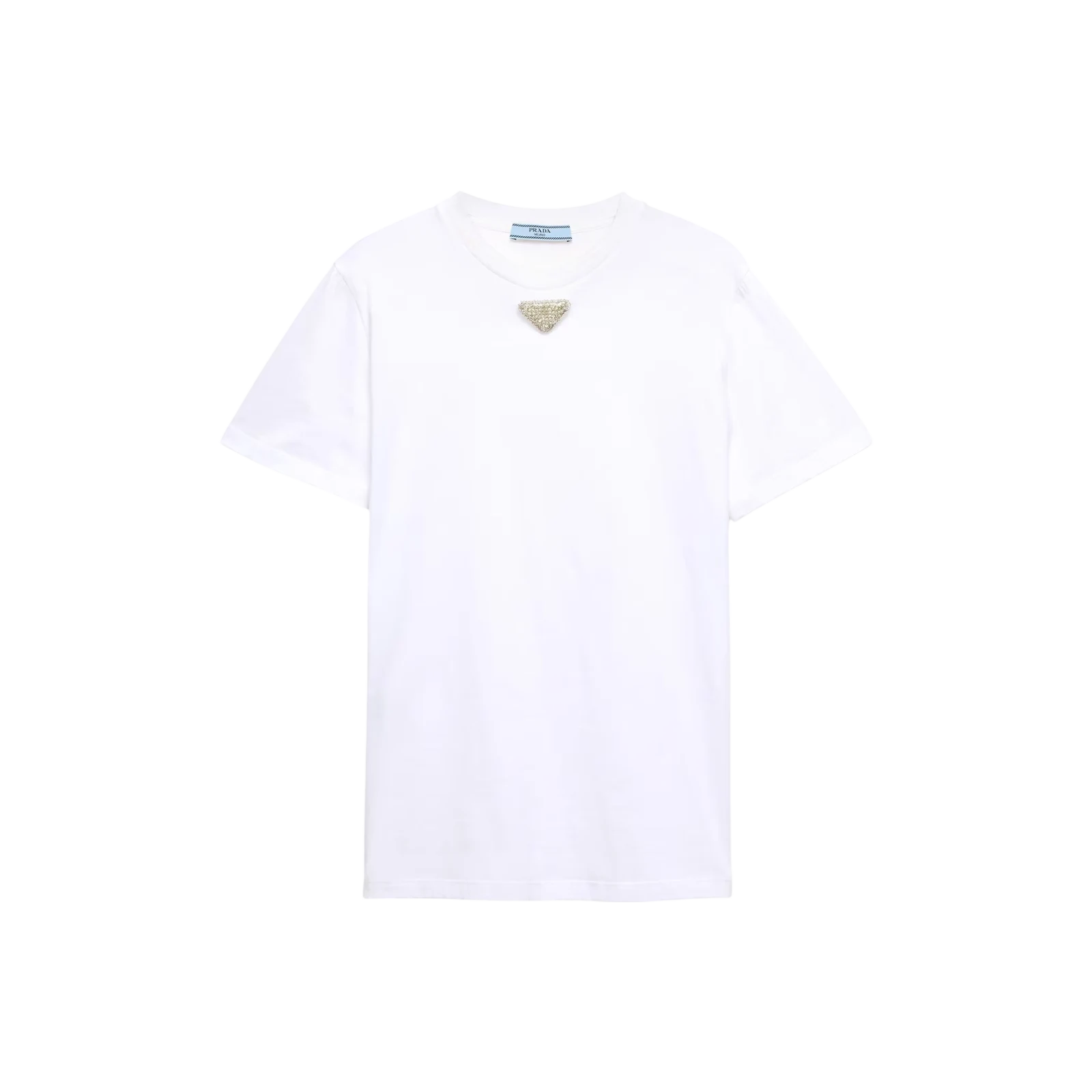 JERSEY T-SHIRT WITH EMBROIDERED TRIANGLE