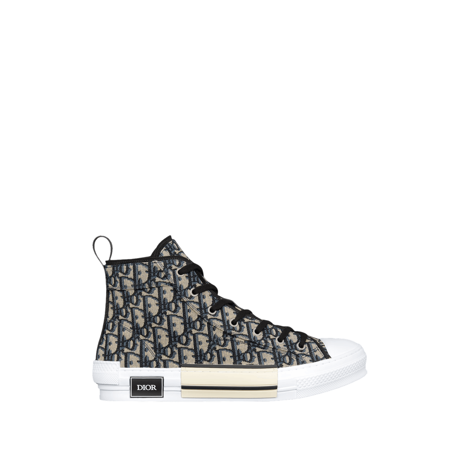 SNEAKERS B23 HAUTE « OBLIQUE BLACK BEIGE »