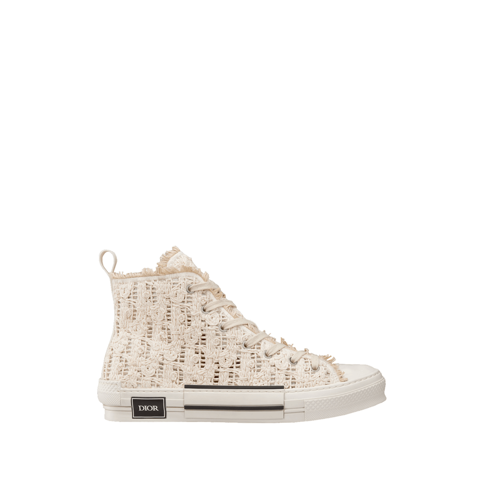 SNEAKERS B23 HAUTE « OBLIQUE MACRAMÉ CREAM »