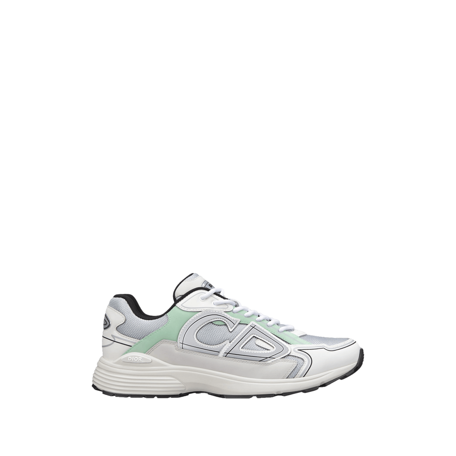 SNEAKERS B30 « REFLECTIVE GREY LIGHT GREEN »