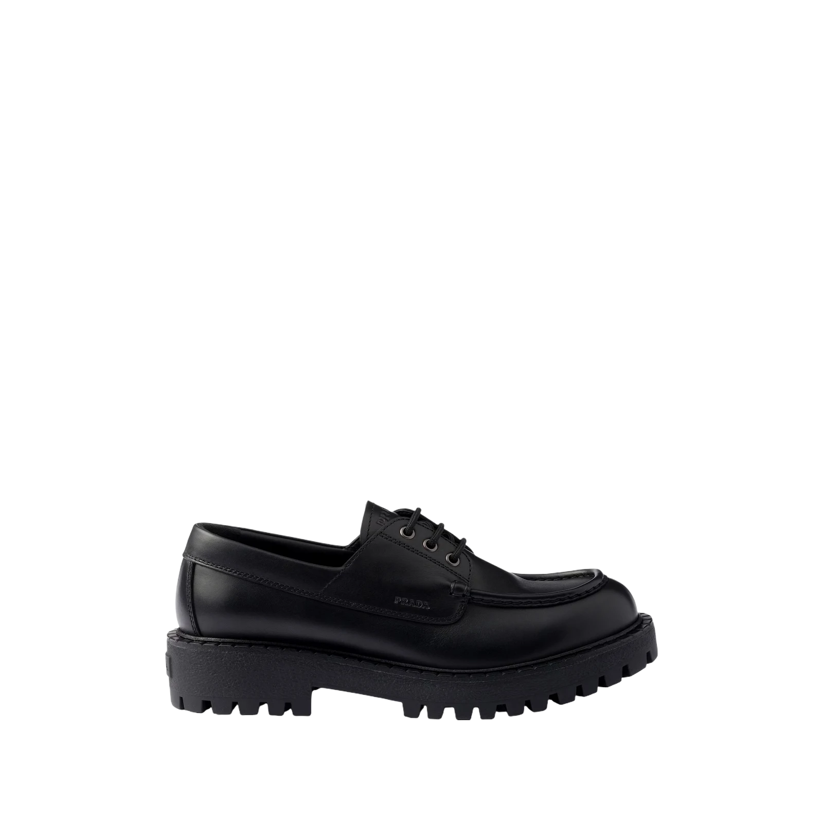 LACED LEATHER LOAFERS