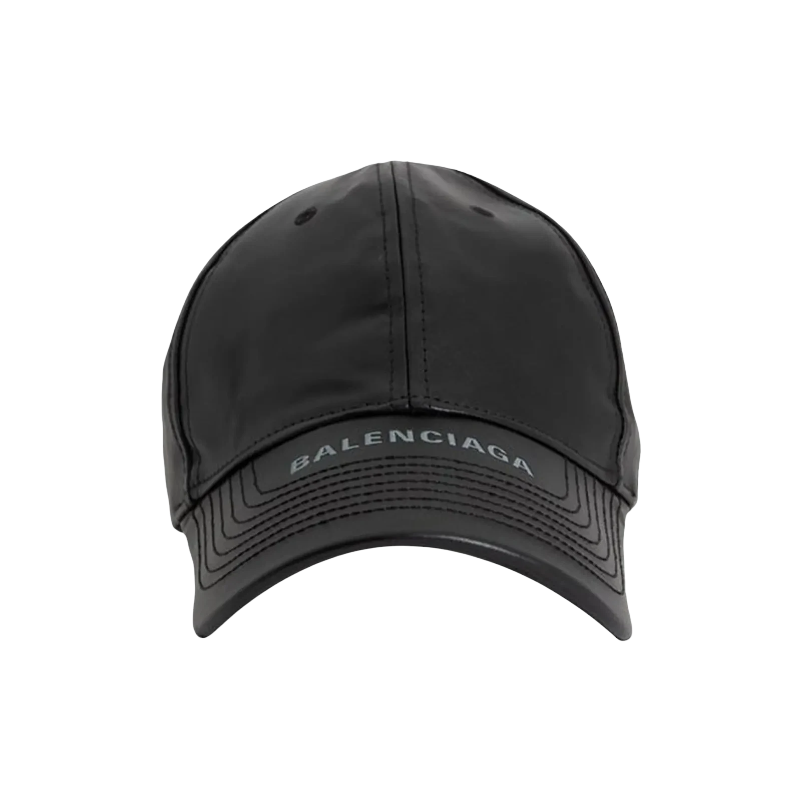LEATHER BASEBALL CAP « BLACK »
