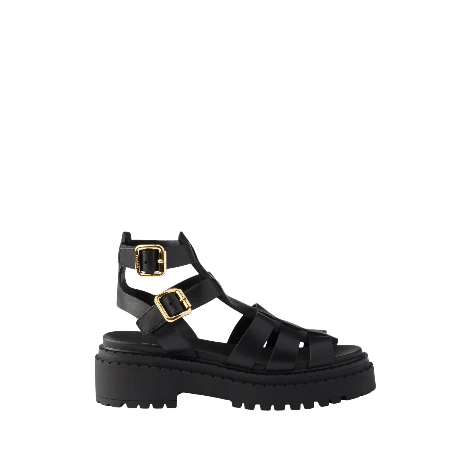 LEATHER SANDALS WITH ANKLE STRAPS