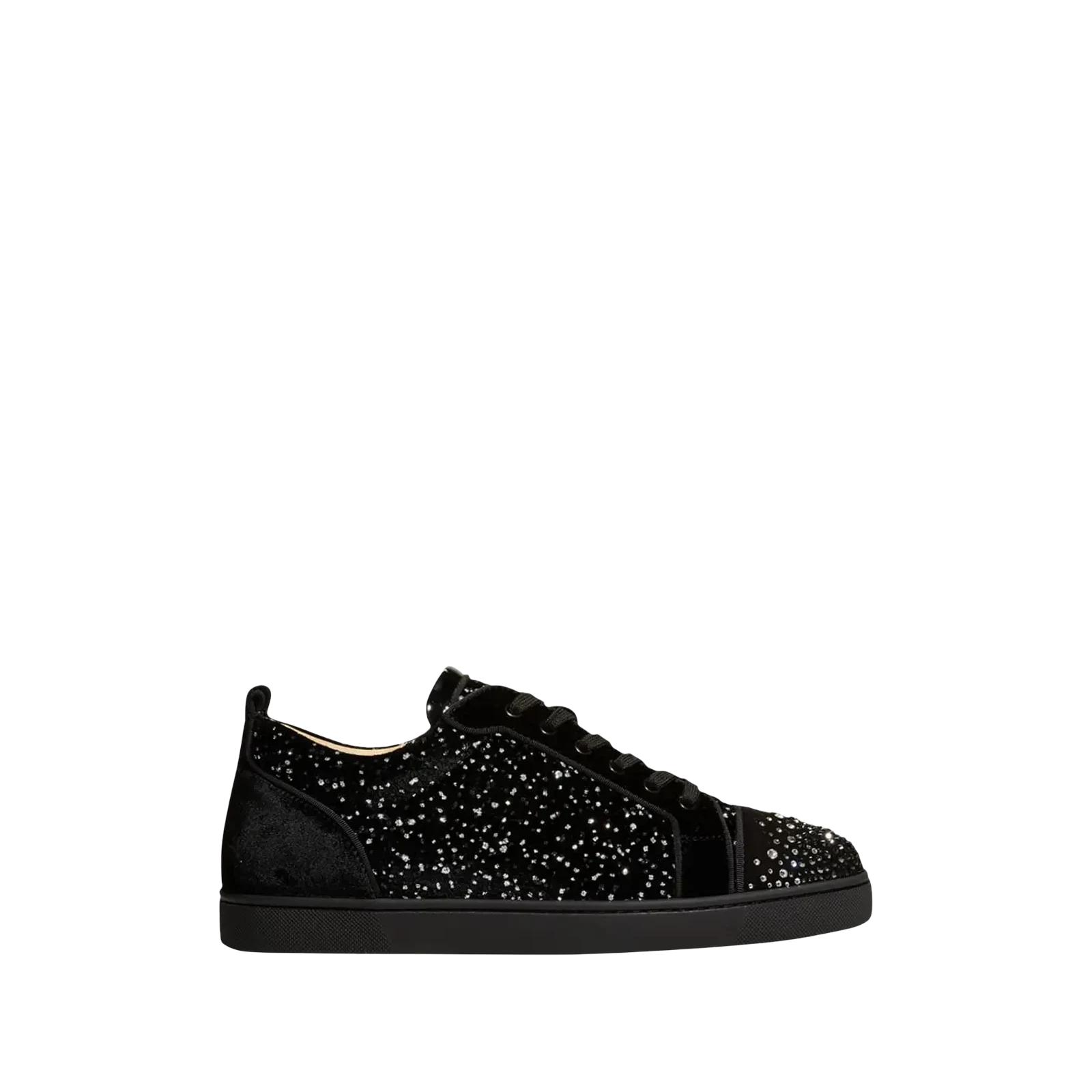 LOUIS JUNIOR DEGRA FLAT LOW « BLACK SILVER SWAROVSKI »