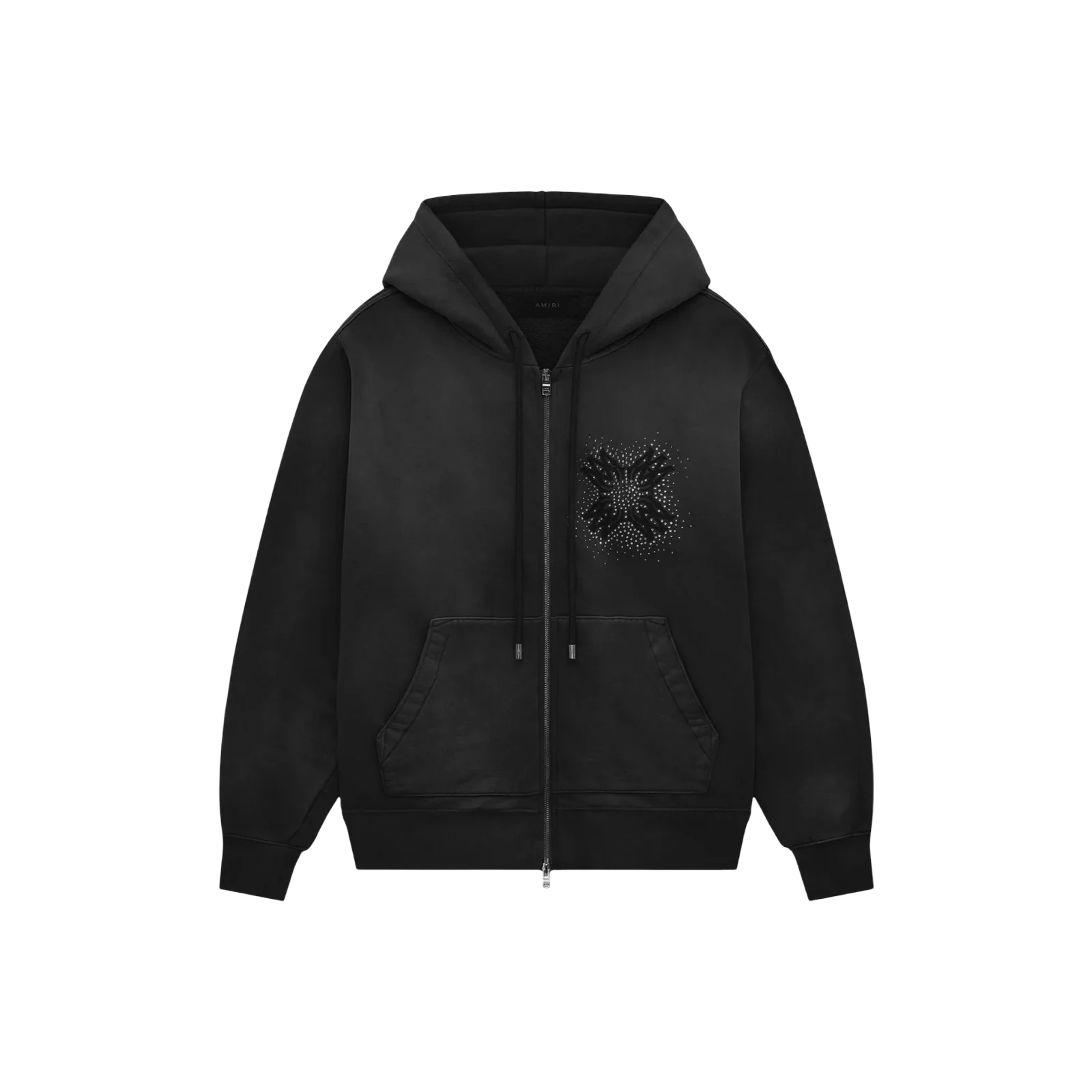 MA QUAD CRYSTAL ZIP HOODIE « BLACK »