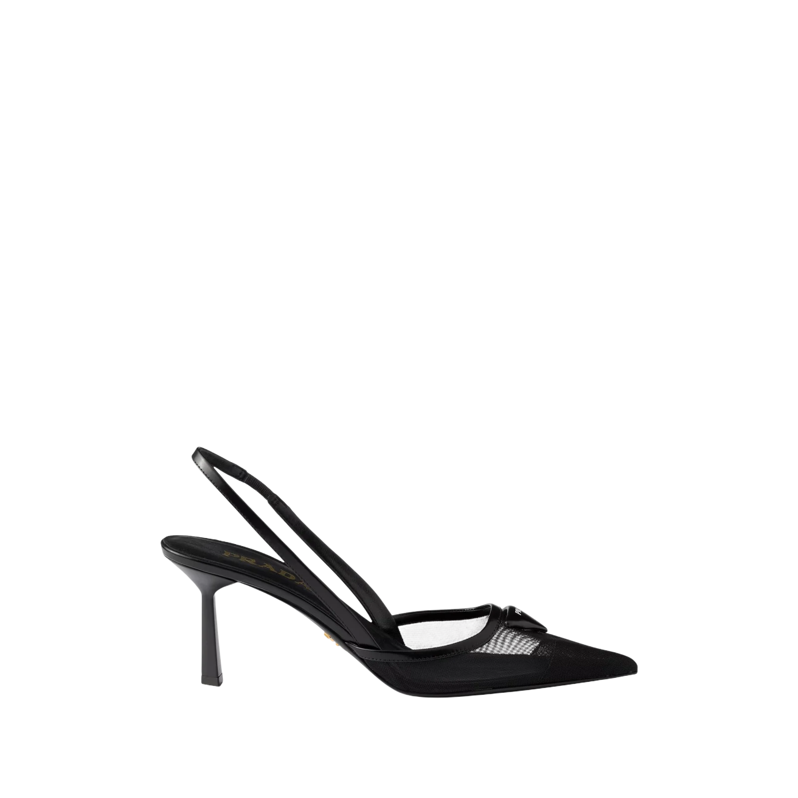 MESH FABRIC SLINGBACK PUMPS 75MM