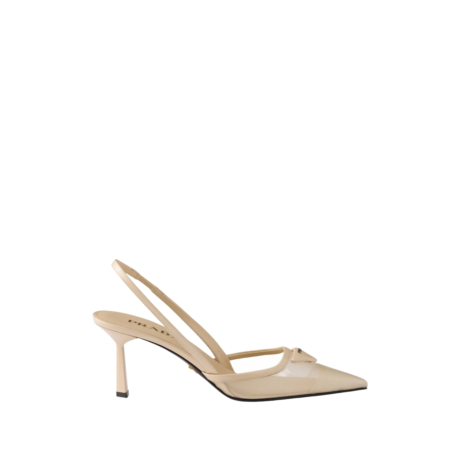 MESH FABRIC SLINGBACK PUMPS 75MM