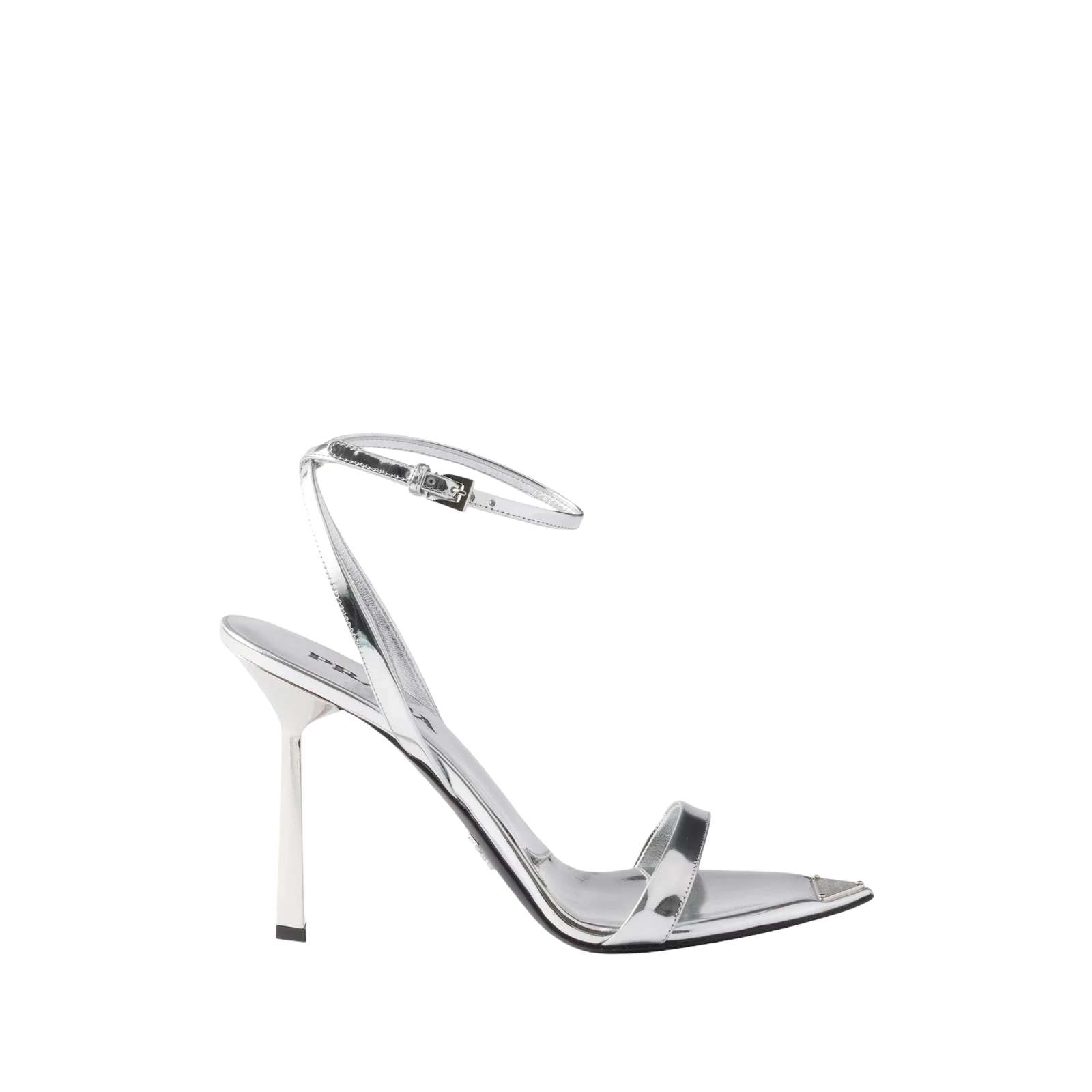 METALLIC LEATHER HIGH-HEELED