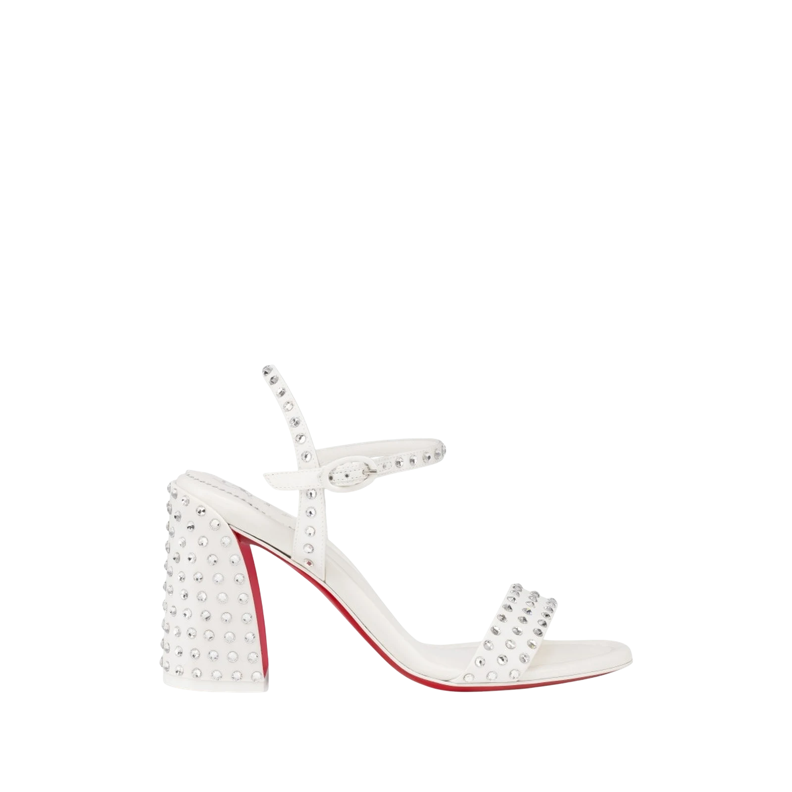 MISS JANE SANDAL STRASS BOUM 85MM « WHITE »