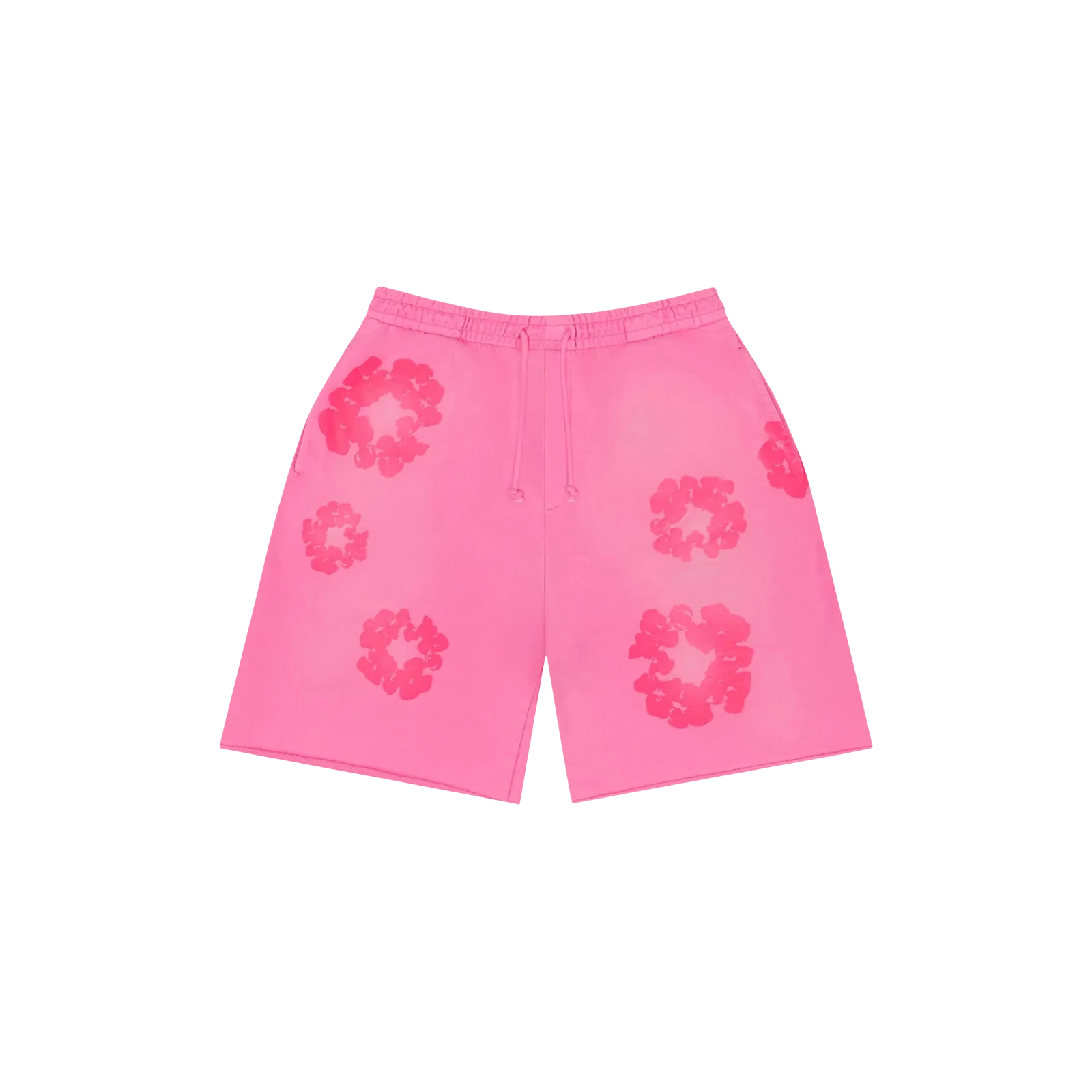 MONO COTTON WREATH SWEAT SHORTS « PINK »