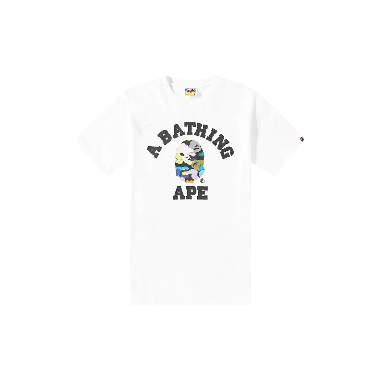 MULTI CAMO COLLEGE T-SHIRT « WHITE »