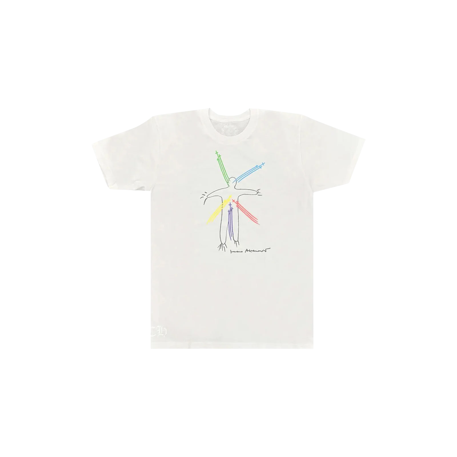 X MARINA ABRAMOVIC GRAPHIC PRINT T-SHIRT « WHITE/MULTICOLOR »