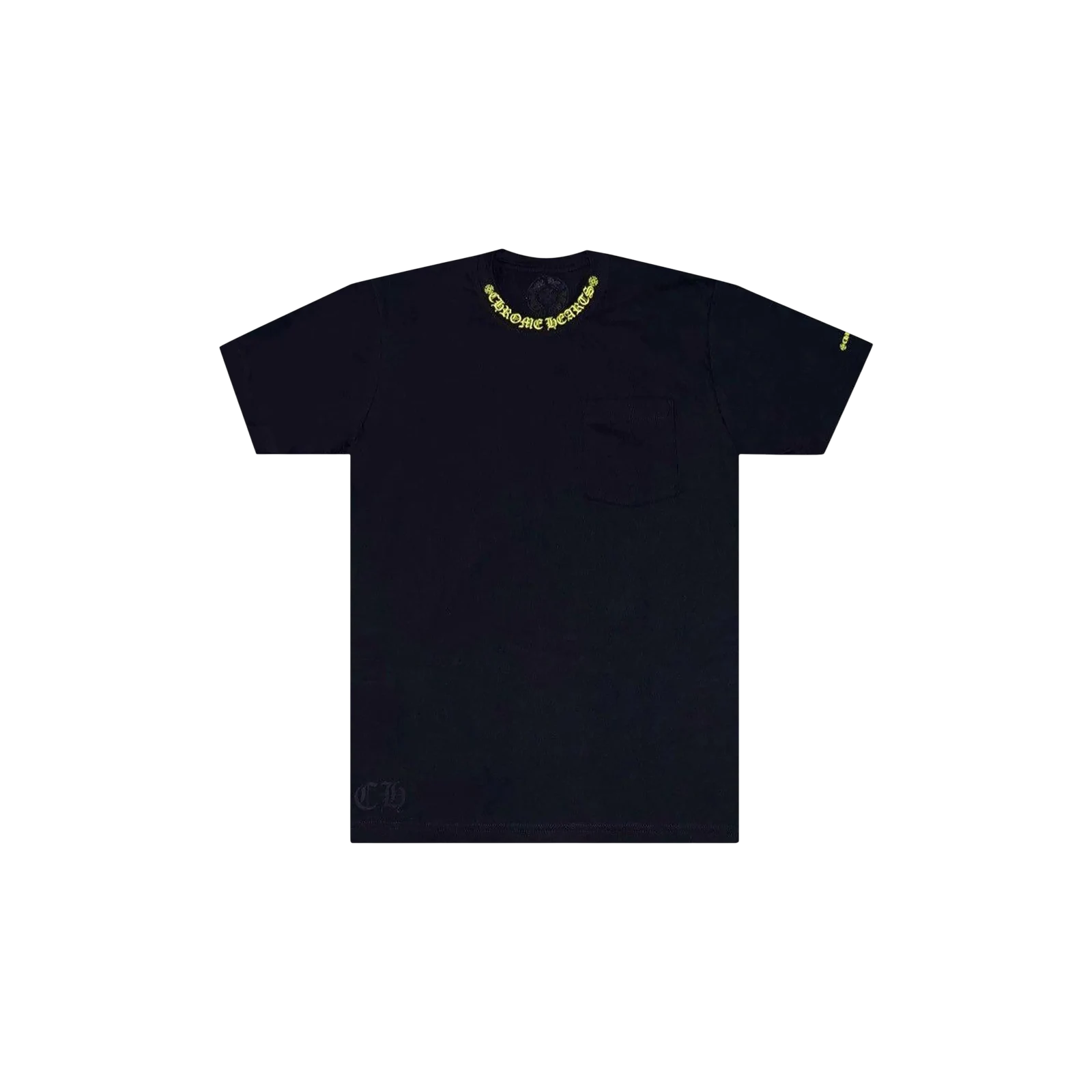 NECK LOGO T-SHIRT « BLACK/NEON YELLOW »