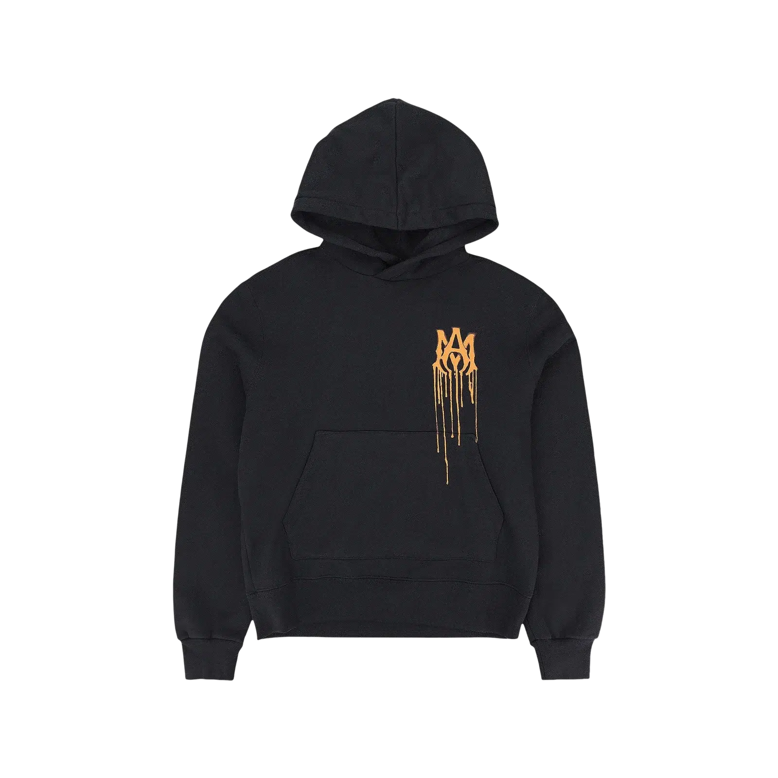 SPRAY PAINT HOODIE « BLACK/ORANGE »