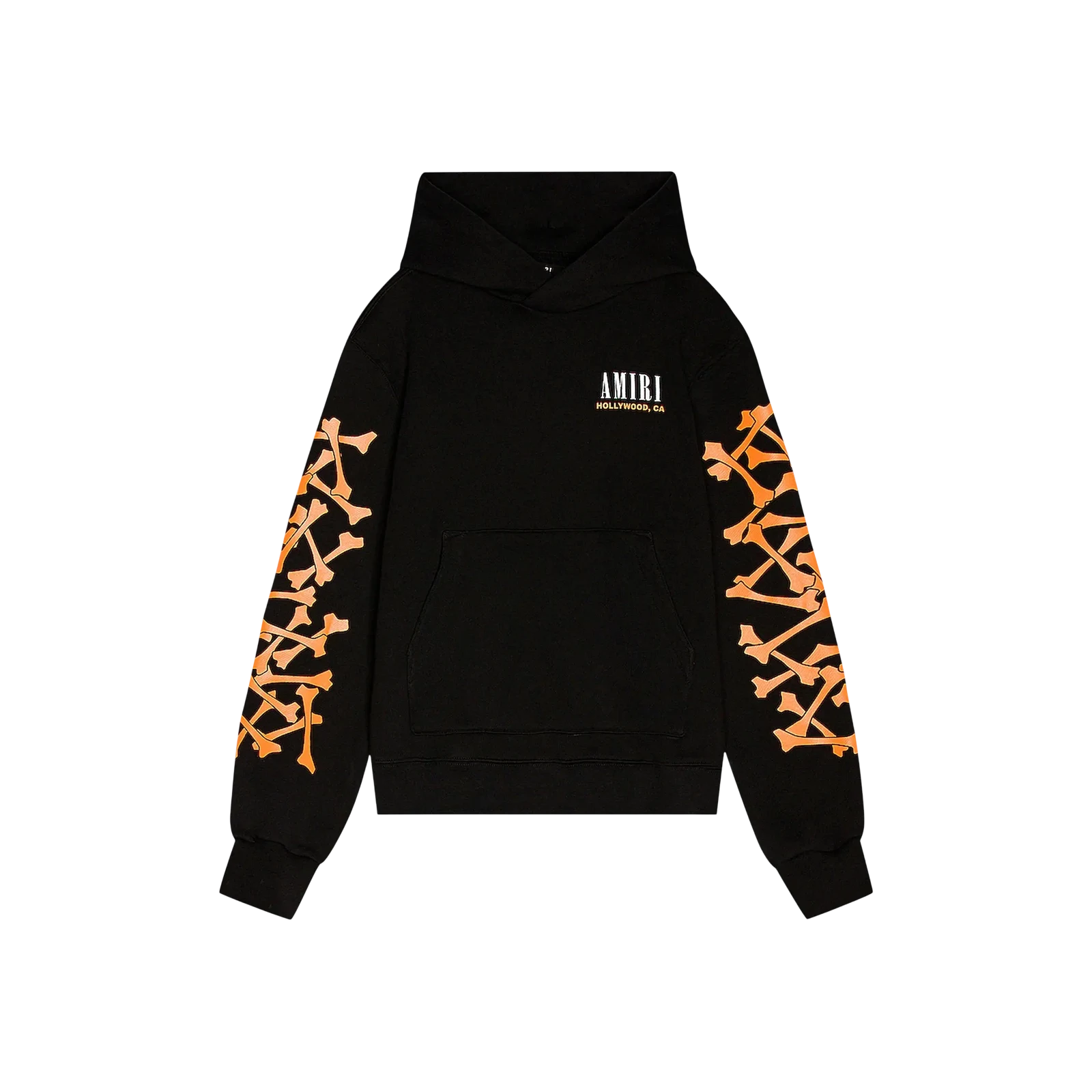 BONES HOODIE « BLACK/ORANGE »