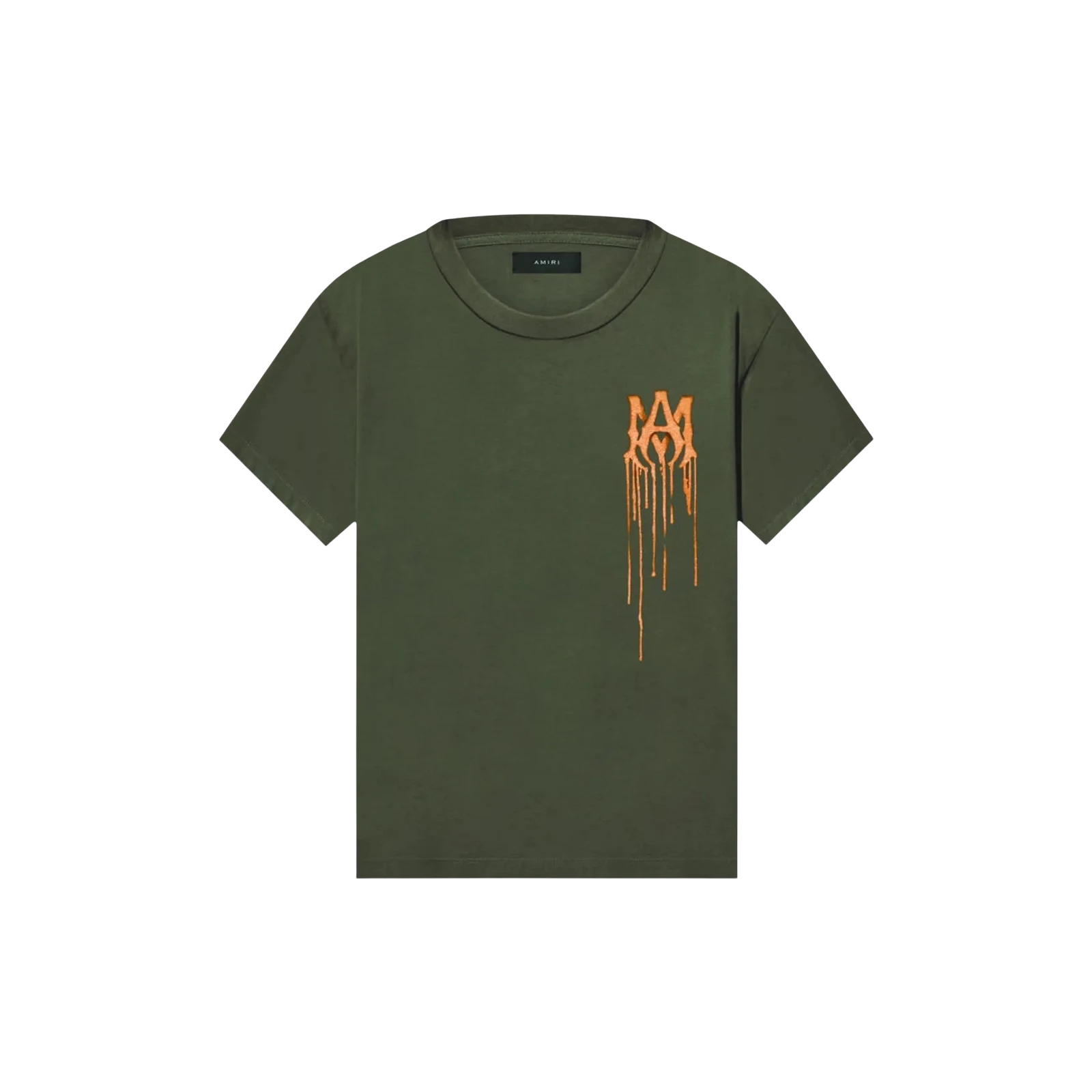 SPRAY PAINT MA TEE « OLIVE/ORANGE »