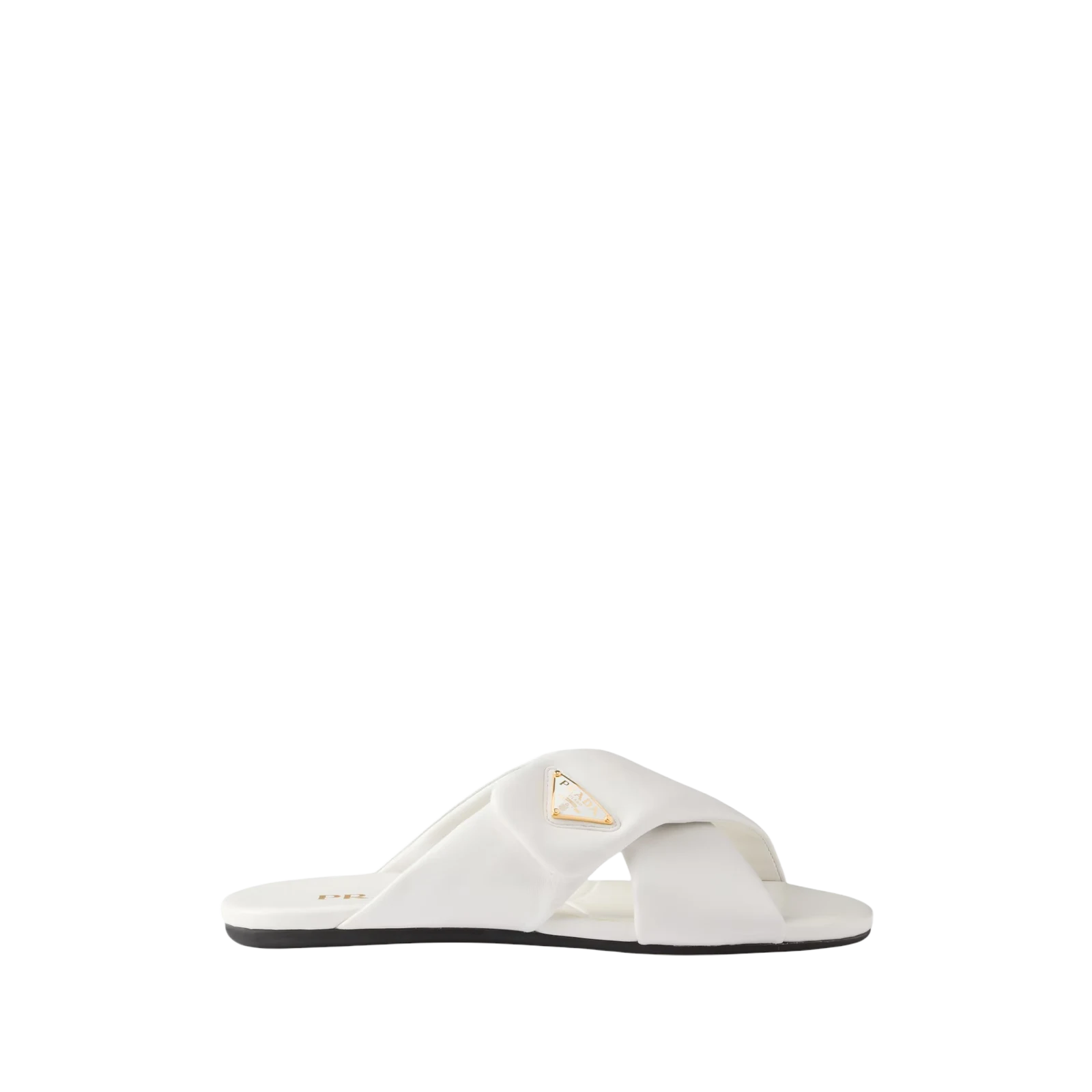 PADDED NAPPA LEATHER SLIDES