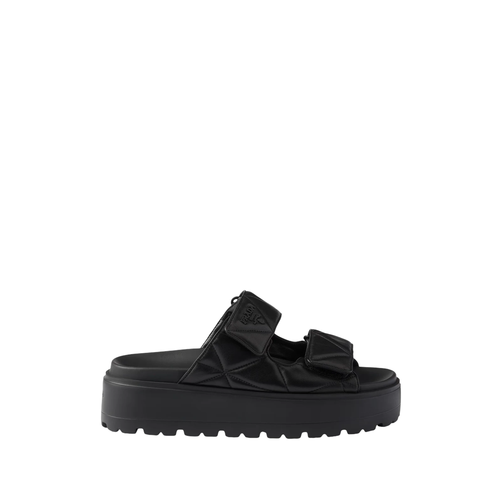 PADDED NAPPA LEATHER SLIDES