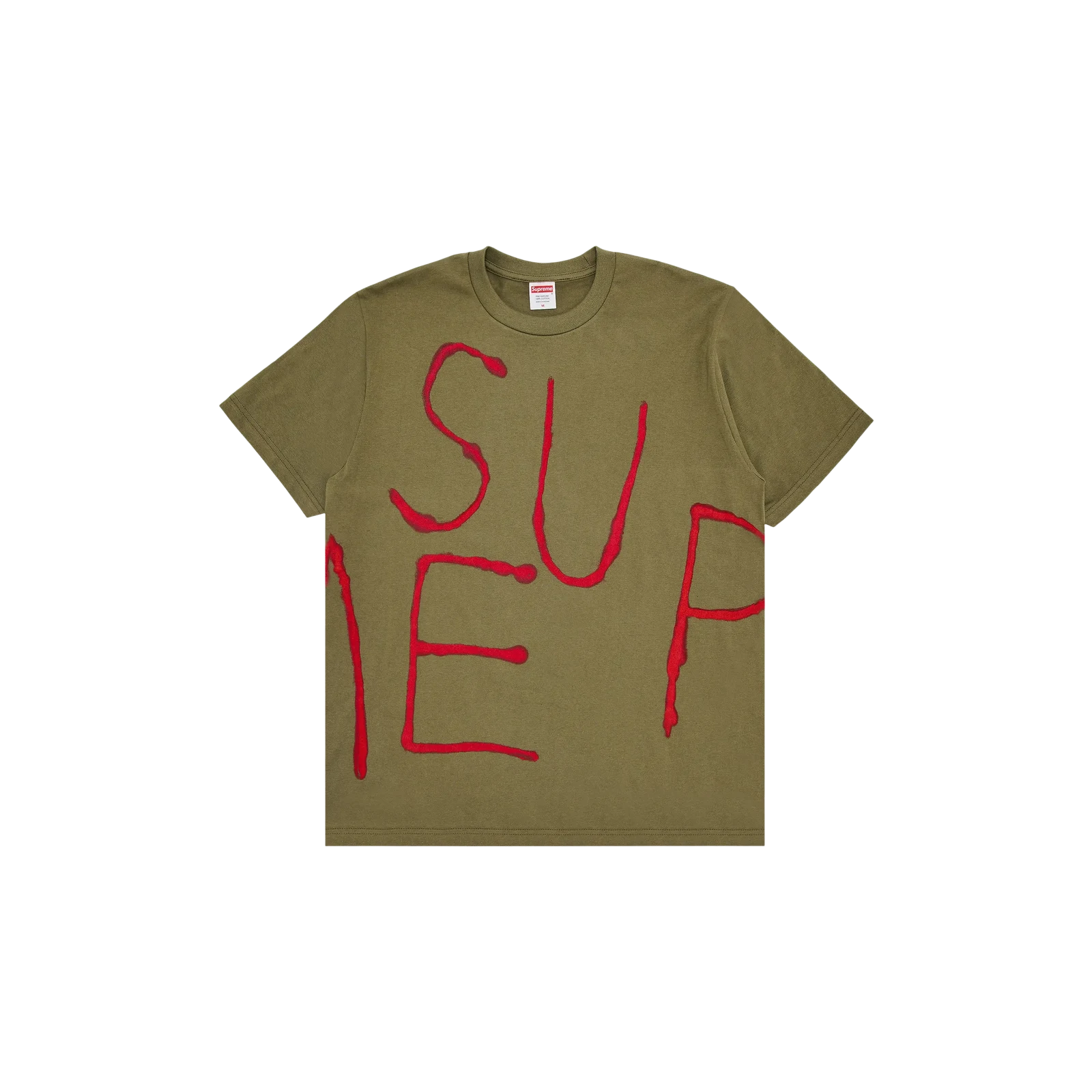 PAINTED TEE « LIGHT OLIVE »
