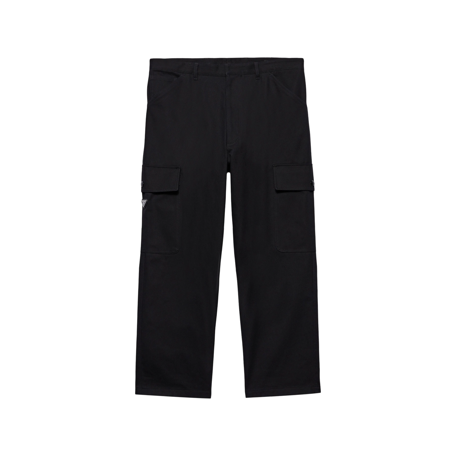 PANTALON CARGO NOIR À POCHES LATÉRALES