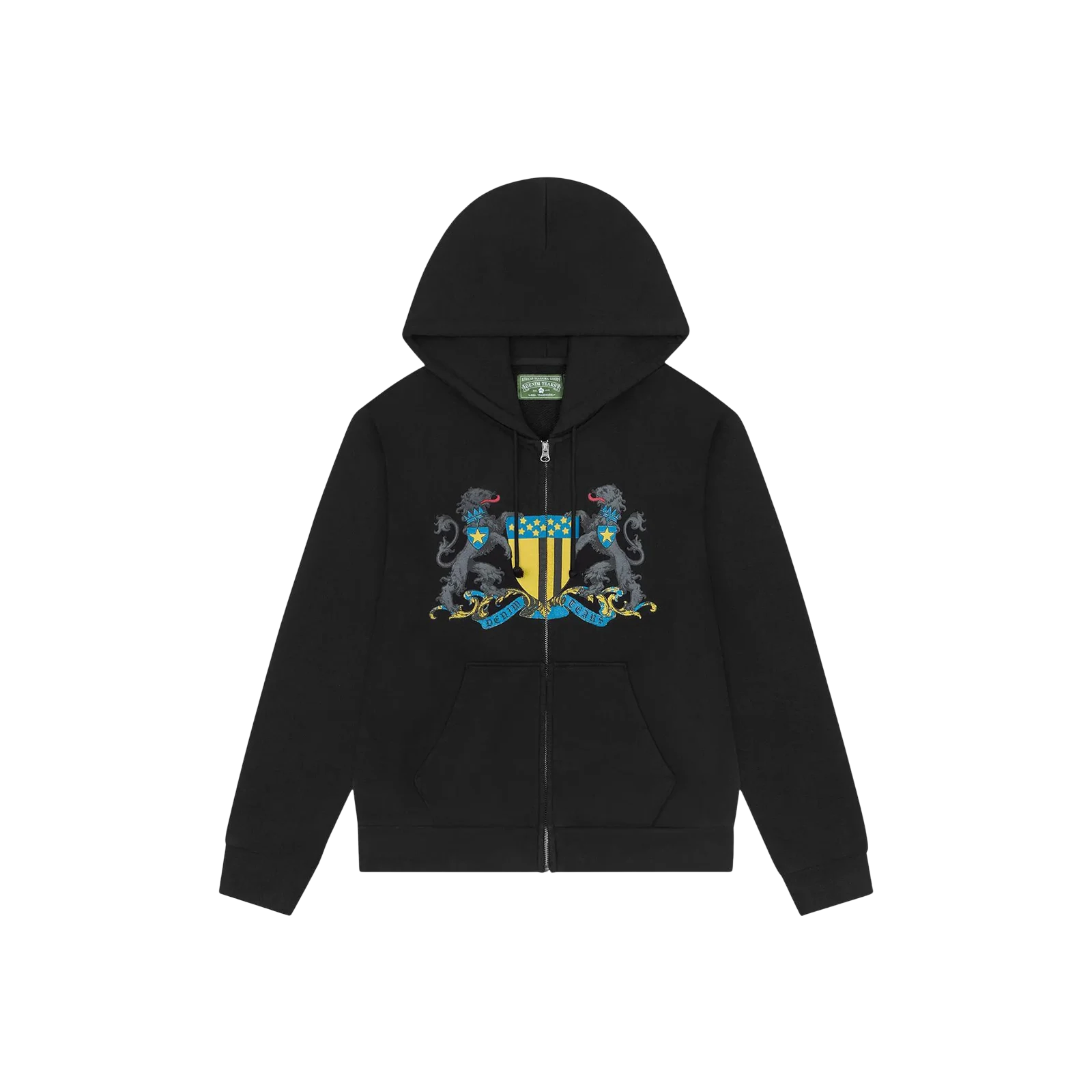 PANTHER CREST ZIP UP HOODIE « BLACK »