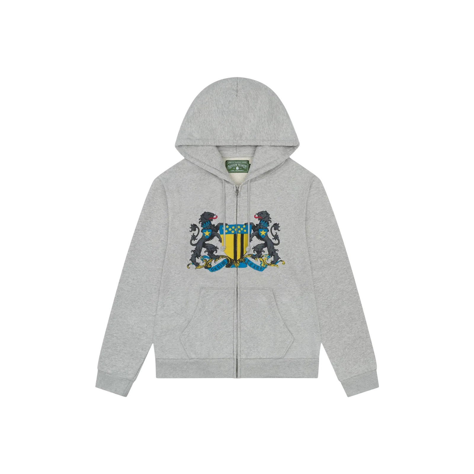 PANTHER CREST ZIP UP HOODIE « GREY »