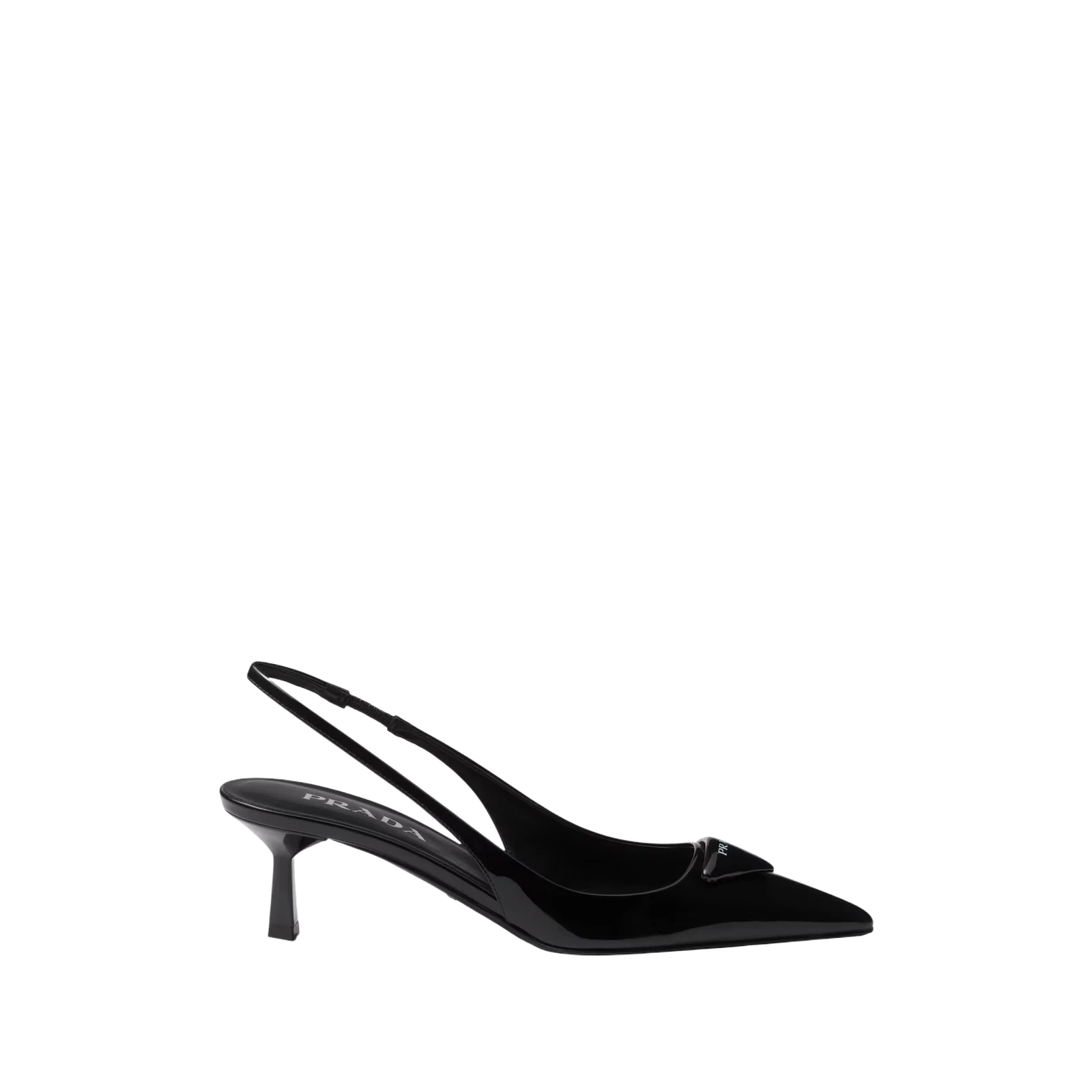 PATENT LEATHER SLINGBACK PUMPS 55MM