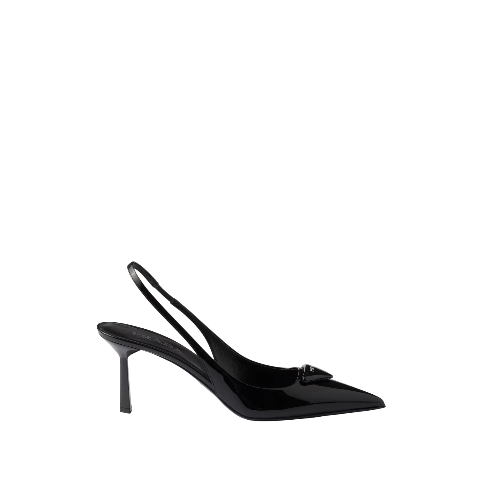 PATENT LEATHER SLINGBACK PUMPS 75MM
